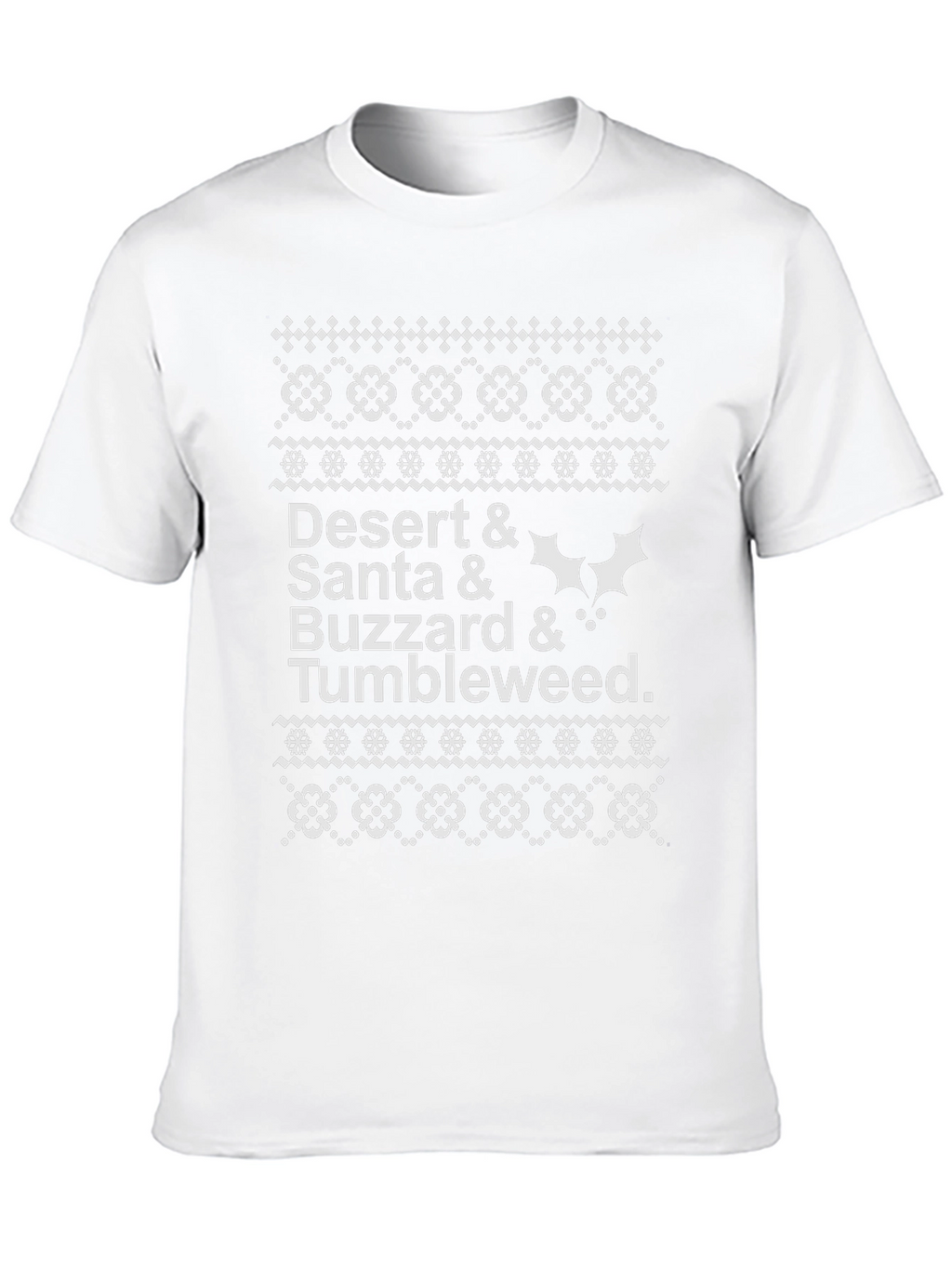 Desert Santa Buzzard Tumbleweed Ugly Christmas T-Shirt