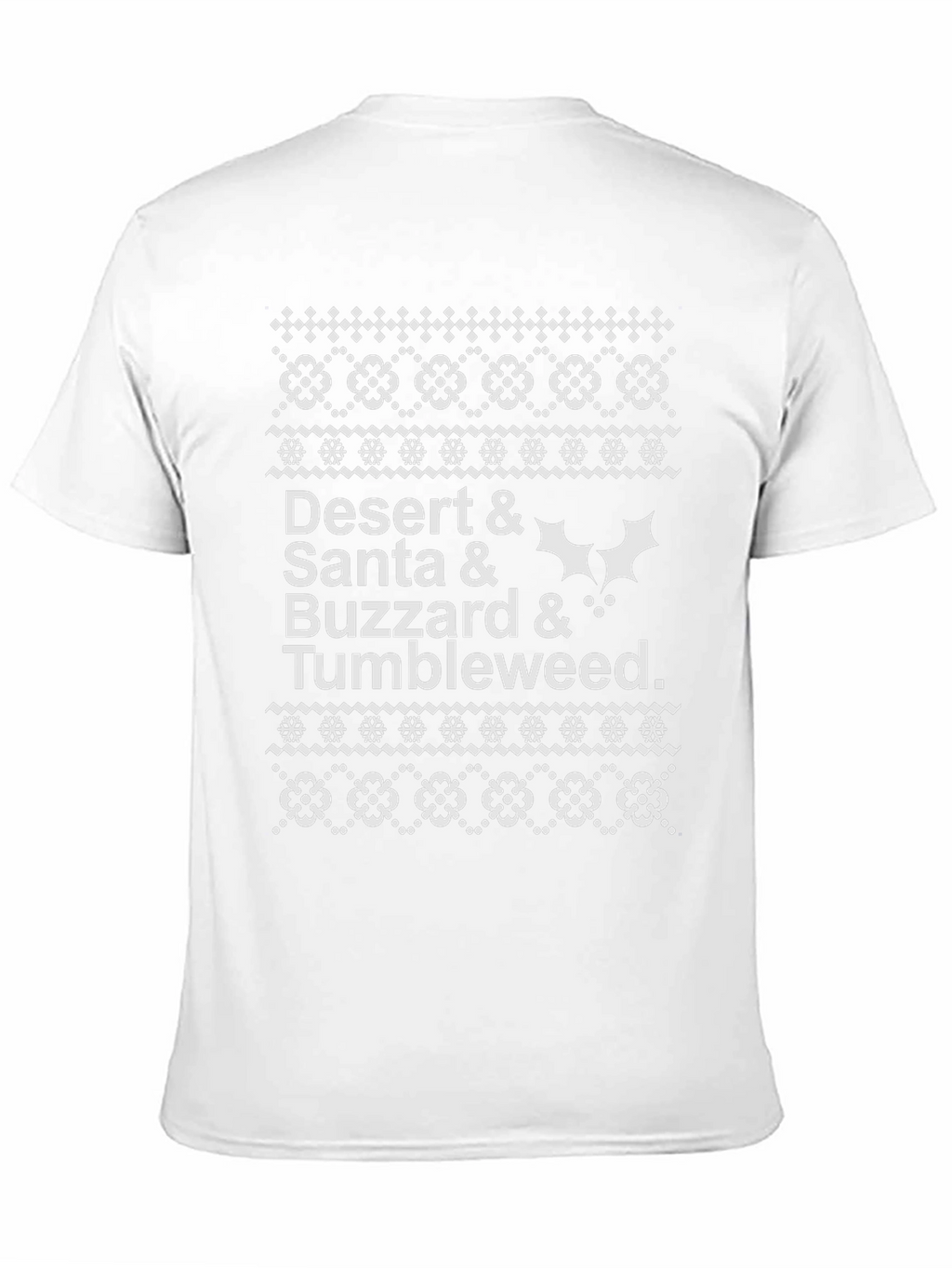 Desert Santa Buzzard Tumbleweed Ugly Christmas T-Shirt