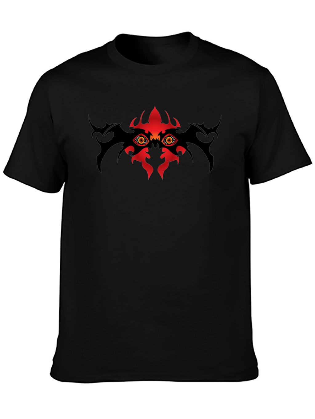 Mens Black T-Shirt with Eye Graphic
