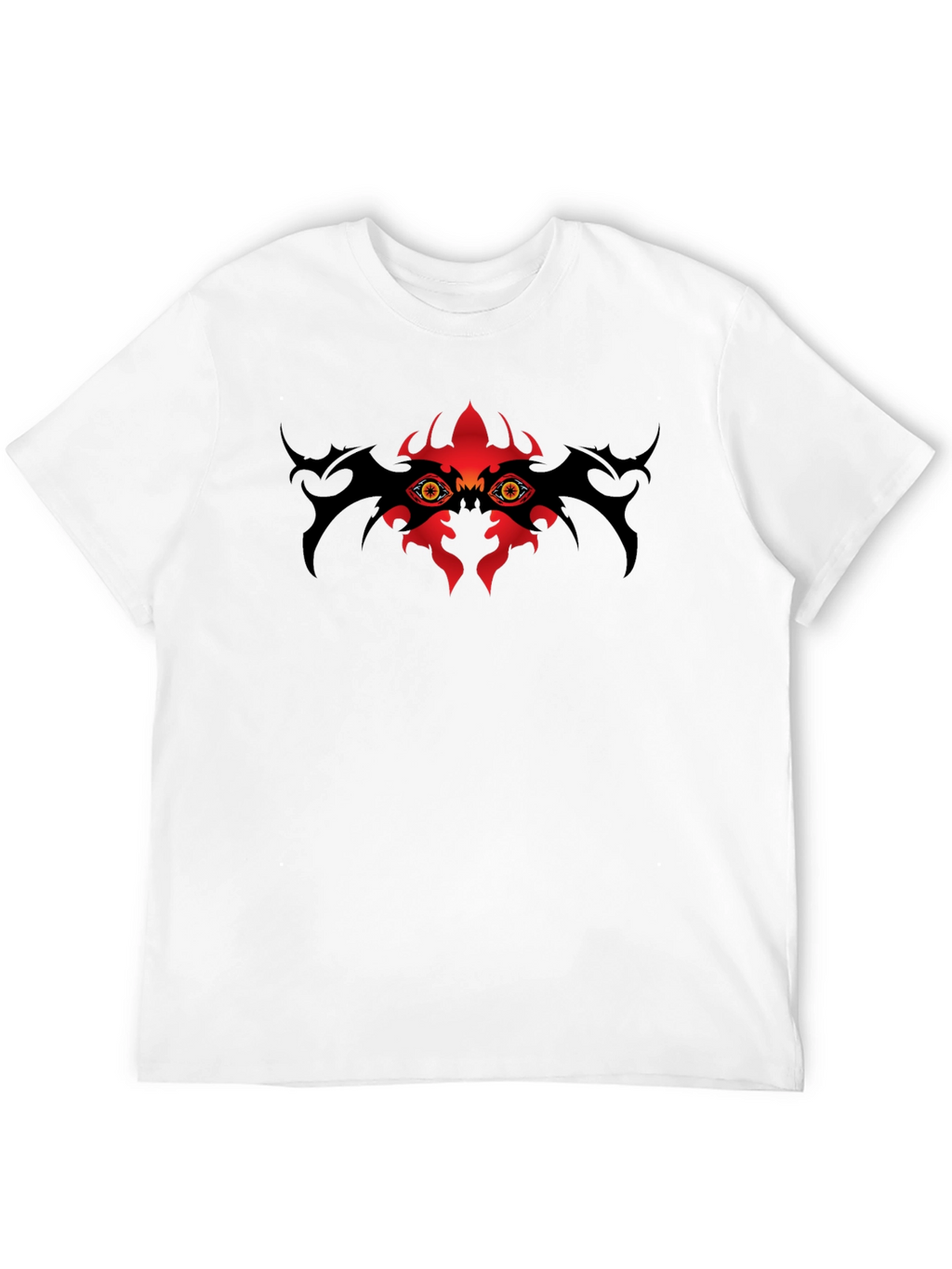 Mens Black T-Shirt with Eye Graphic