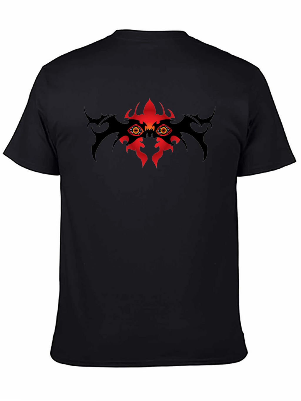 Mens Black T-Shirt with Eye Graphic