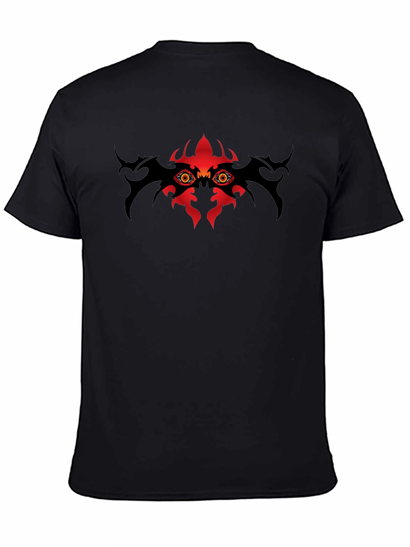 Mens Black T-Shirt with Eye Graphic