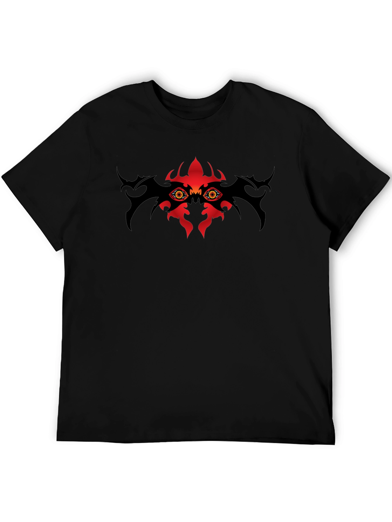 Mens Black T-Shirt with Eye Graphic