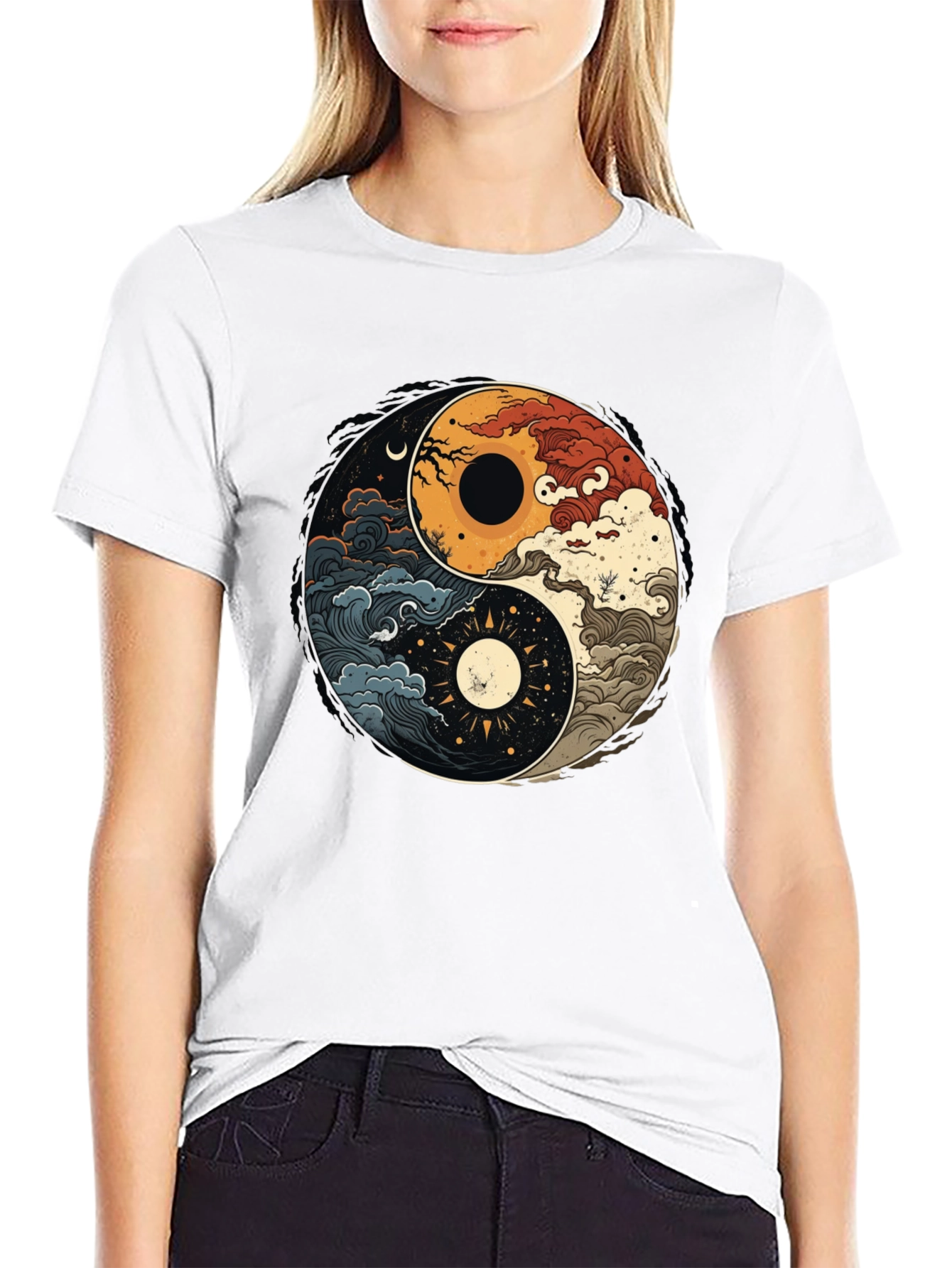 Yin Yang Nature Graphic Tee