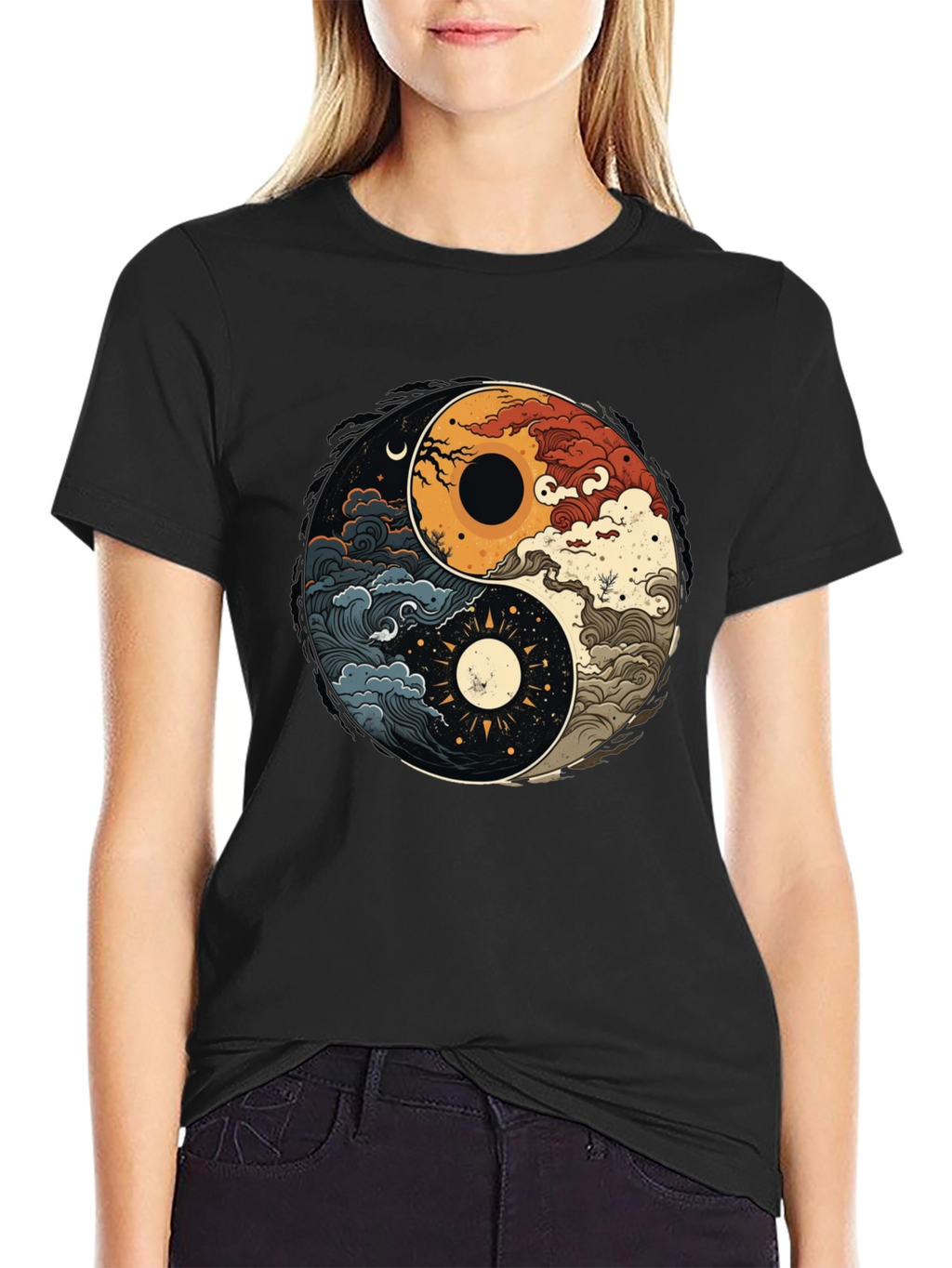 Yin Yang Nature Graphic Tee