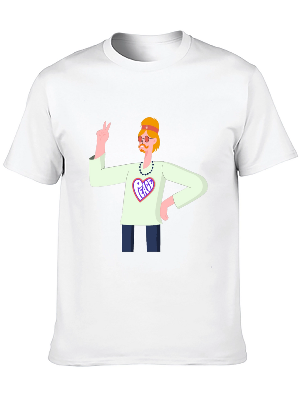 Peace Graphic T-Shirt - Hippie Style
