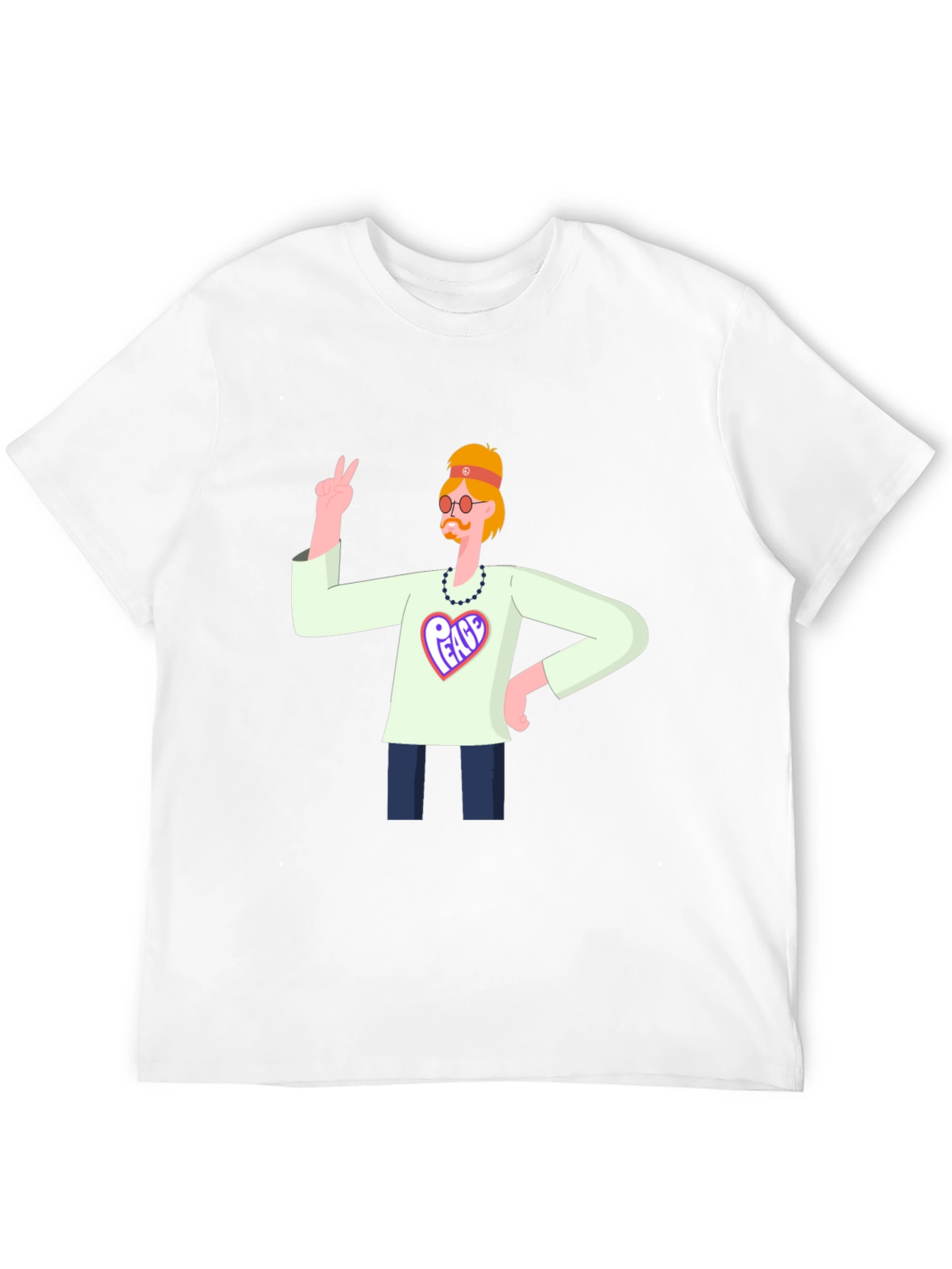 Peace Graphic T-Shirt - Hippie Style