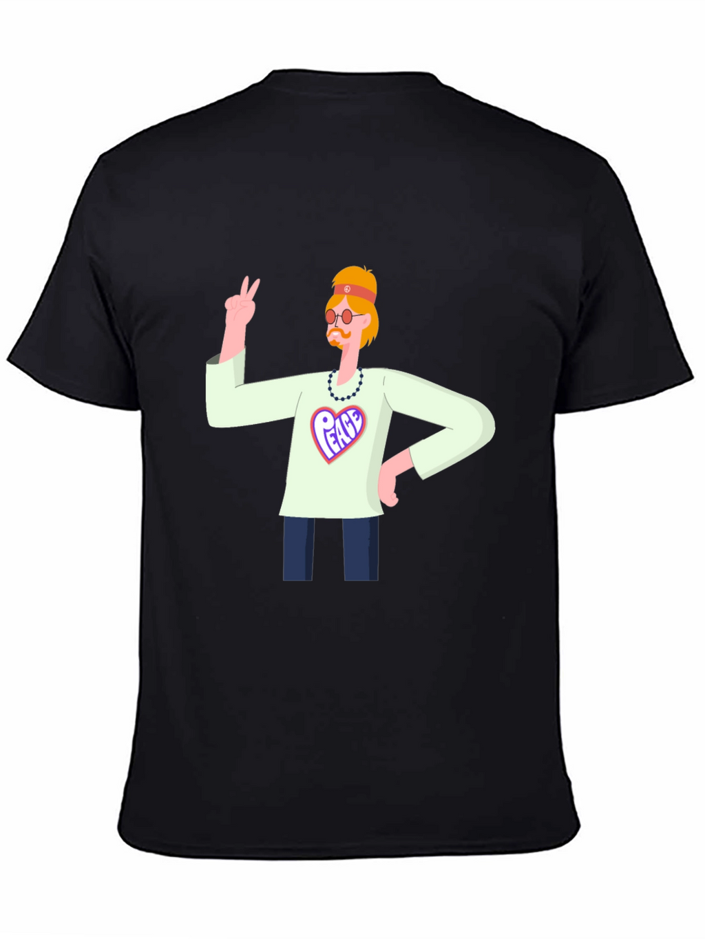 Peace Graphic T-Shirt - Hippie Style