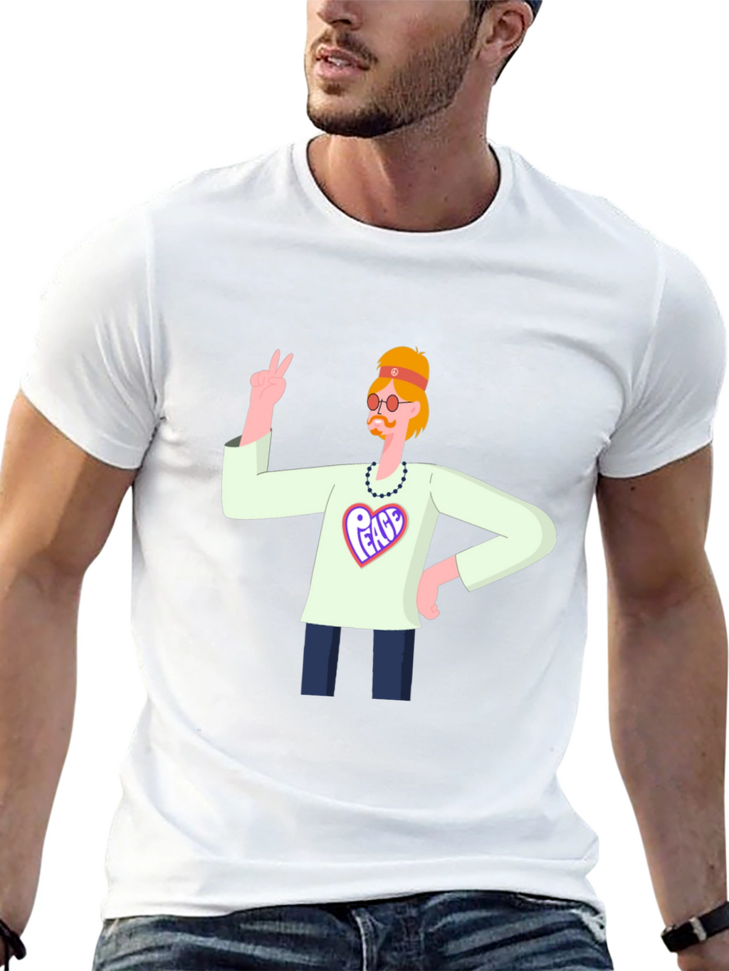 Peace Graphic T-Shirt - Hippie Style