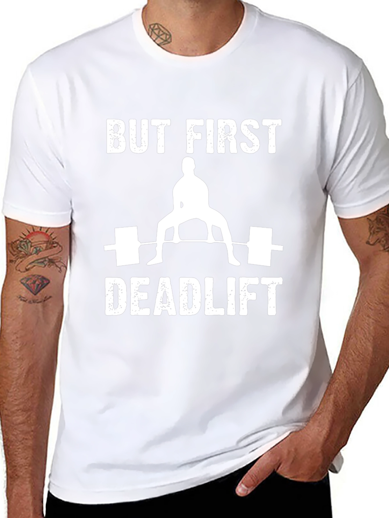 But First Deadlift T-Shirt | Weightlifting Tee