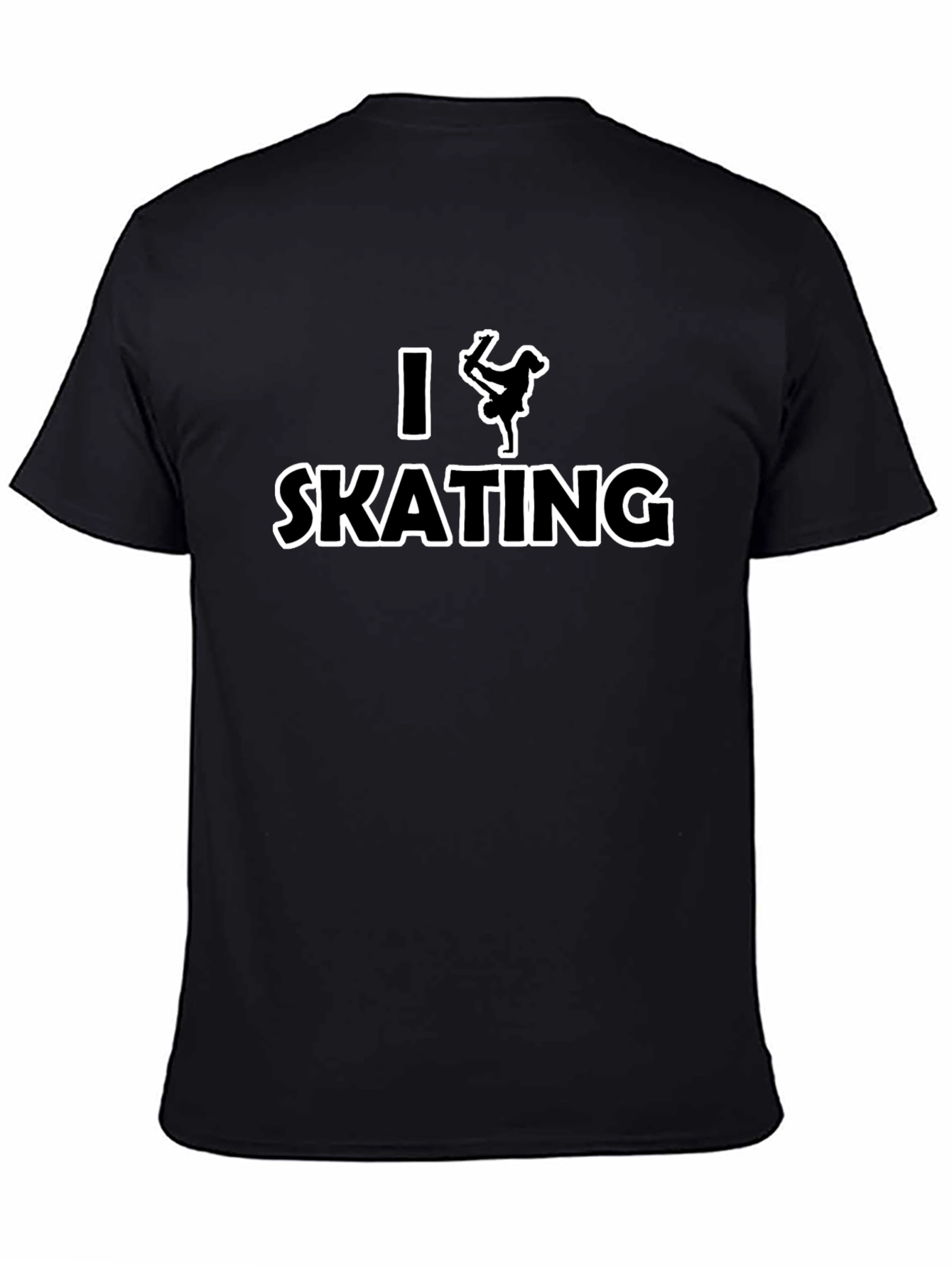 I Love Skating T-Shirt - Black Graphic Tee