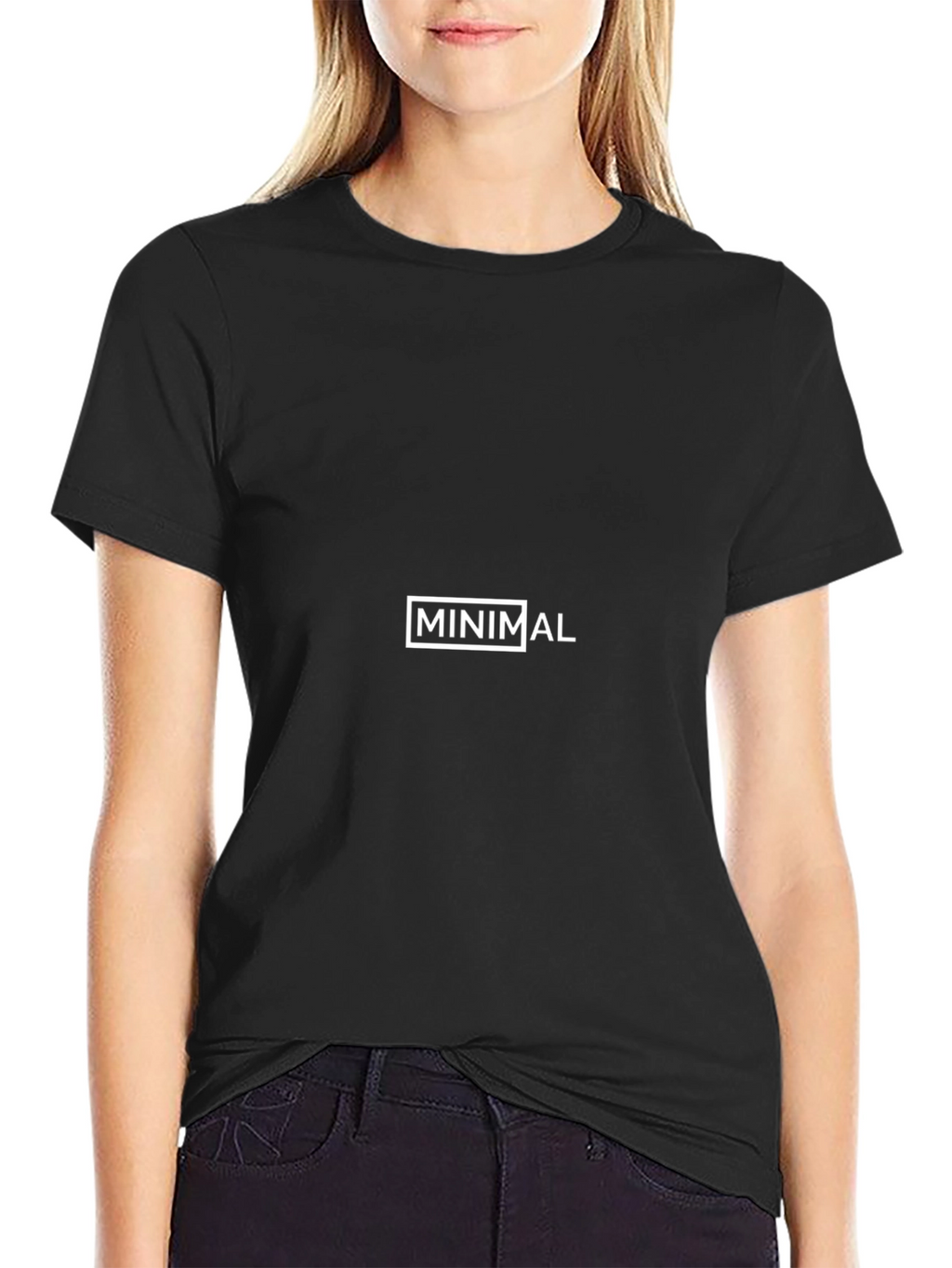 Minimalist Graphic Tee - Classic Black