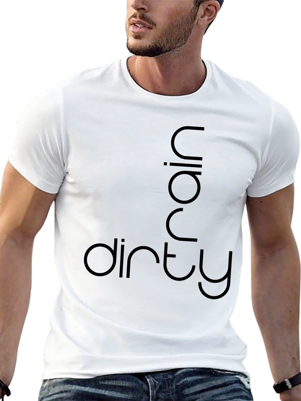 Dirty Rain Graphic Tee - Mens Black T-Shirt
