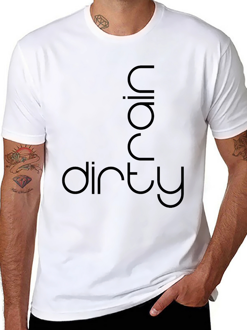 Dirty Rain Graphic Tee - Mens Black T-Shirt