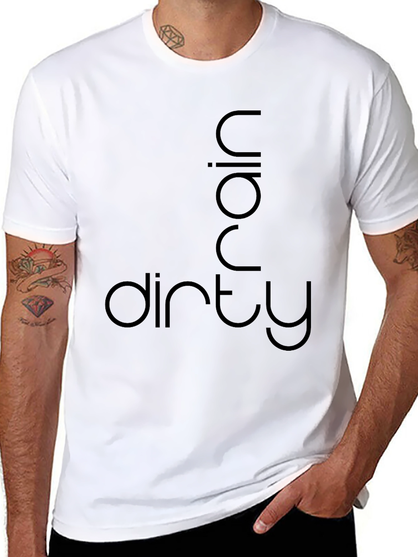 Dirty Rain Graphic Tee - Mens Black T-Shirt
