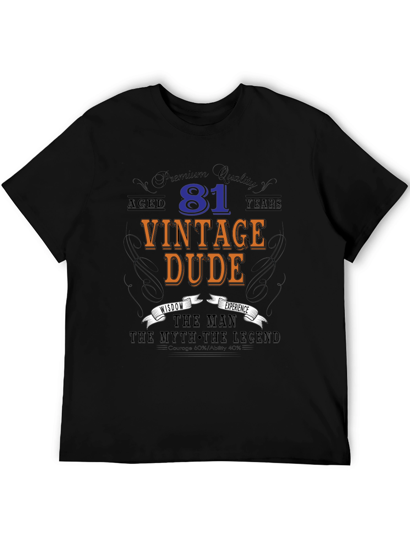 Vintage Dude 81st Birthday T-Shirt