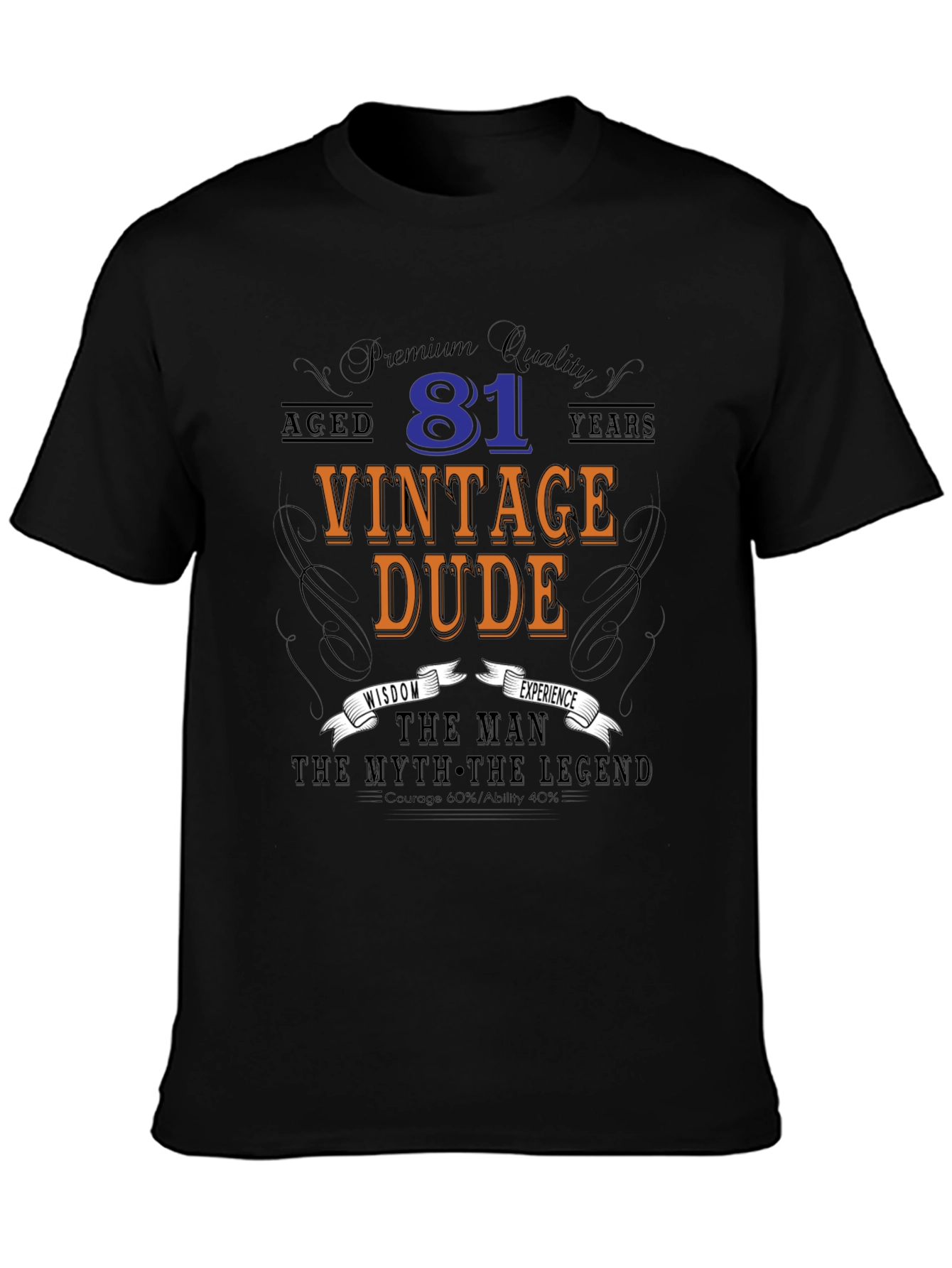 Vintage Dude 81st Birthday T-Shirt