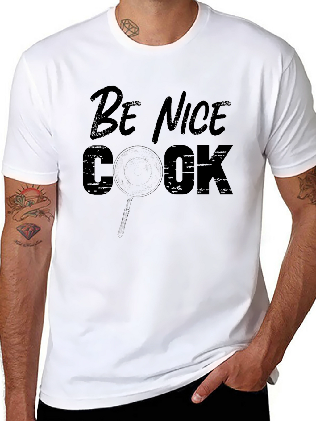 Be Nice Cook T-Shirt - Funny Chef Tee