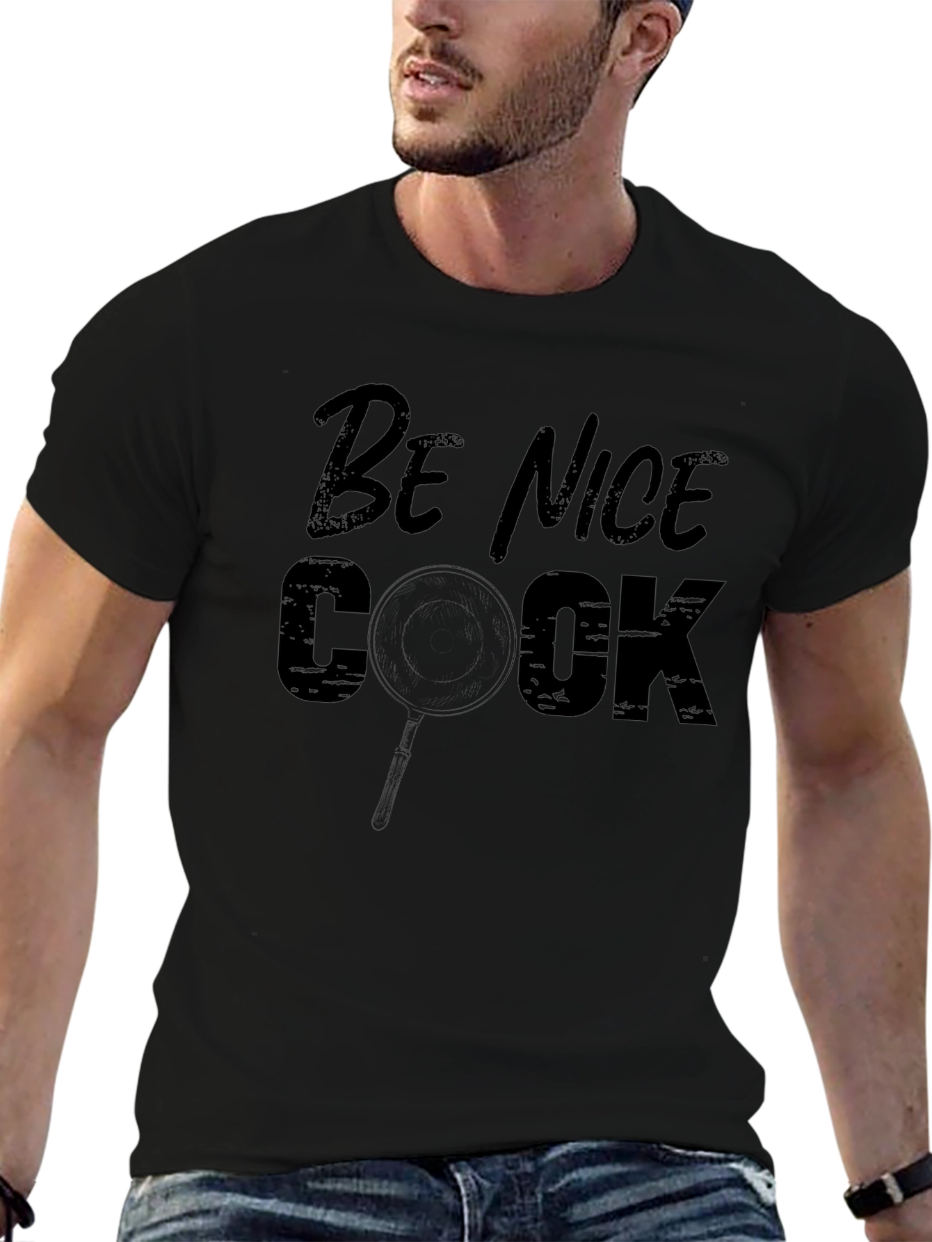 Be Nice Cook T-Shirt - Funny Chef Tee