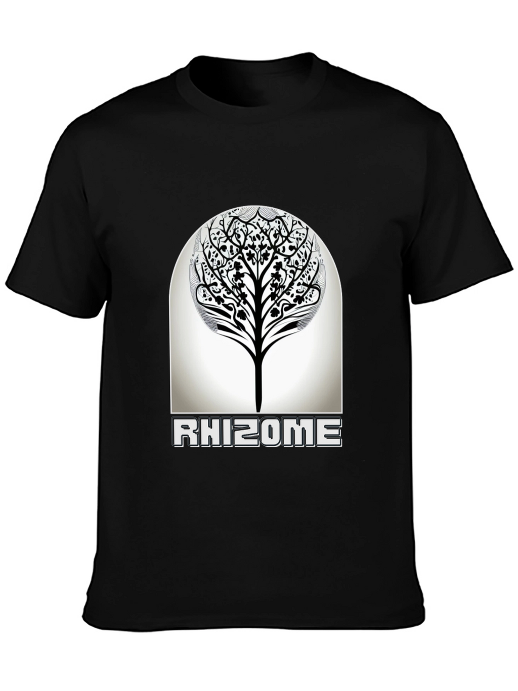 Rhizome Tree Graphic T-Shirt - Modern Nature Inspired Design