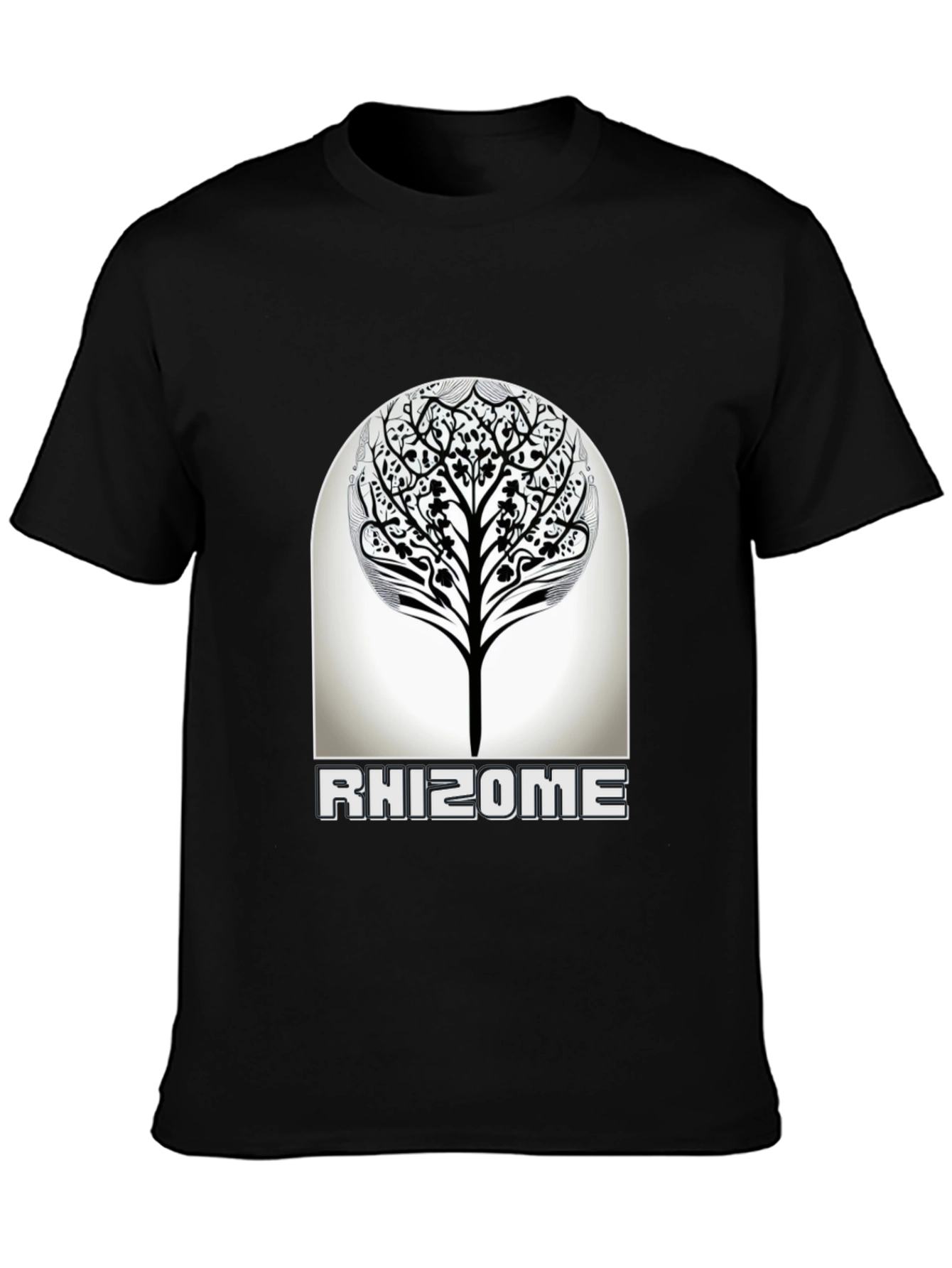 Rhizome Tree Graphic T-Shirt - Modern Nature Inspired Design