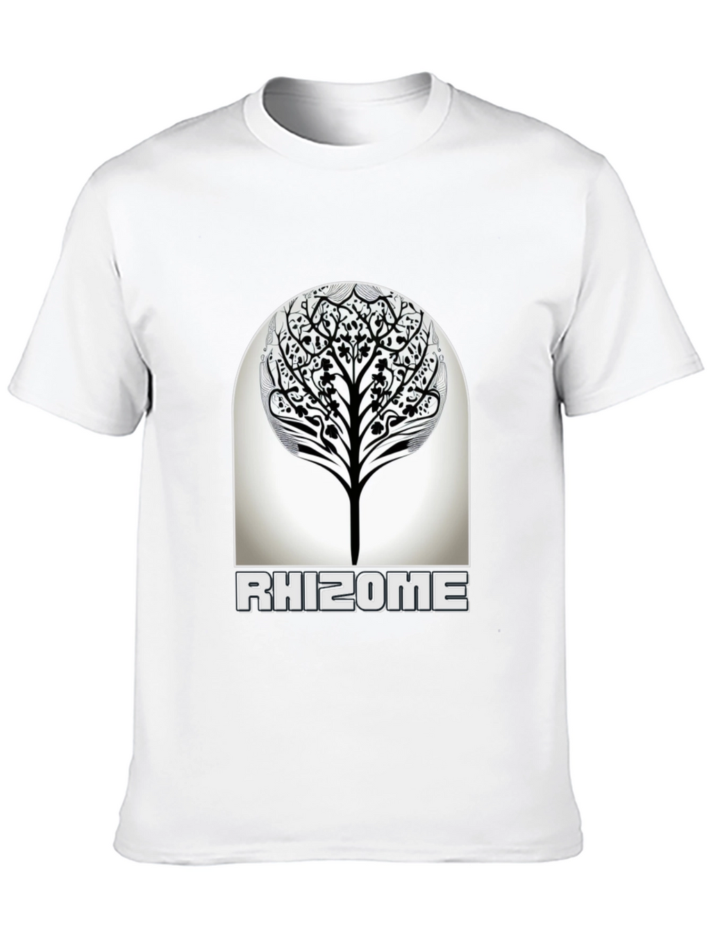 Rhizome Tree Graphic T-Shirt - Modern Nature Inspired Design