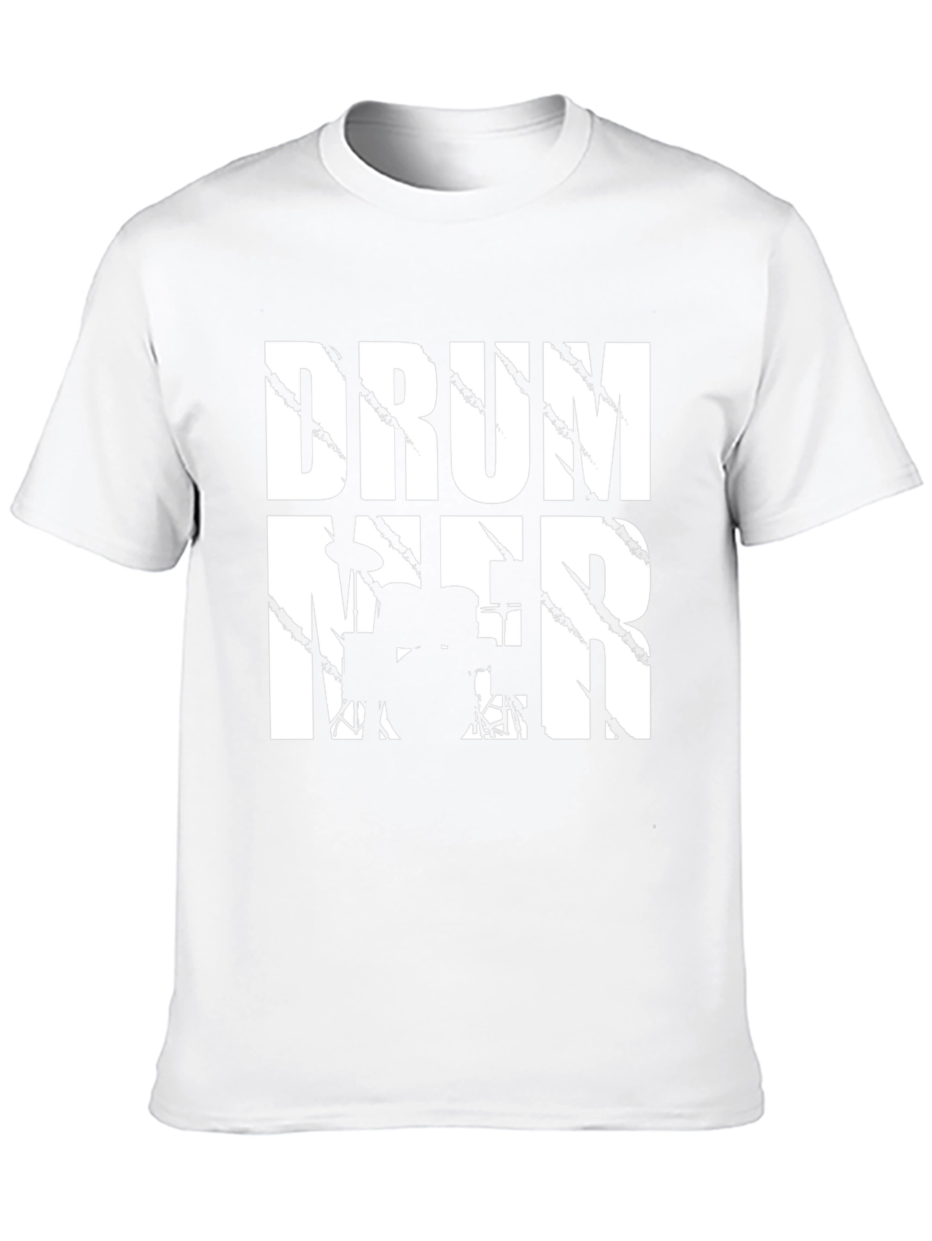 Drummer T-Shirt - Black Cotton Music Tee