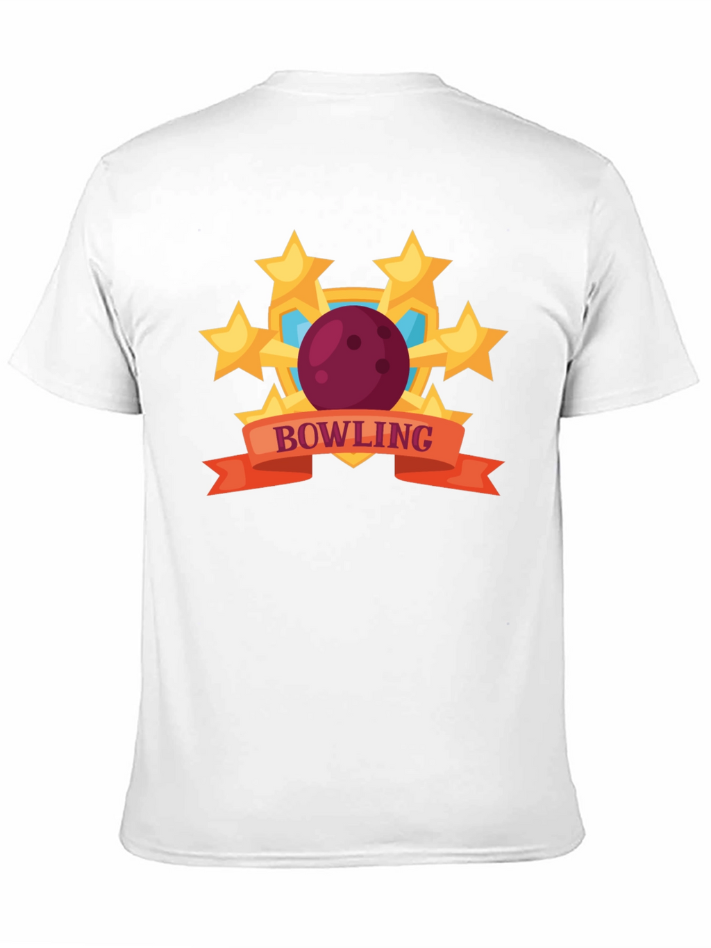 Bowling Stars Graphic T-Shirt - Black