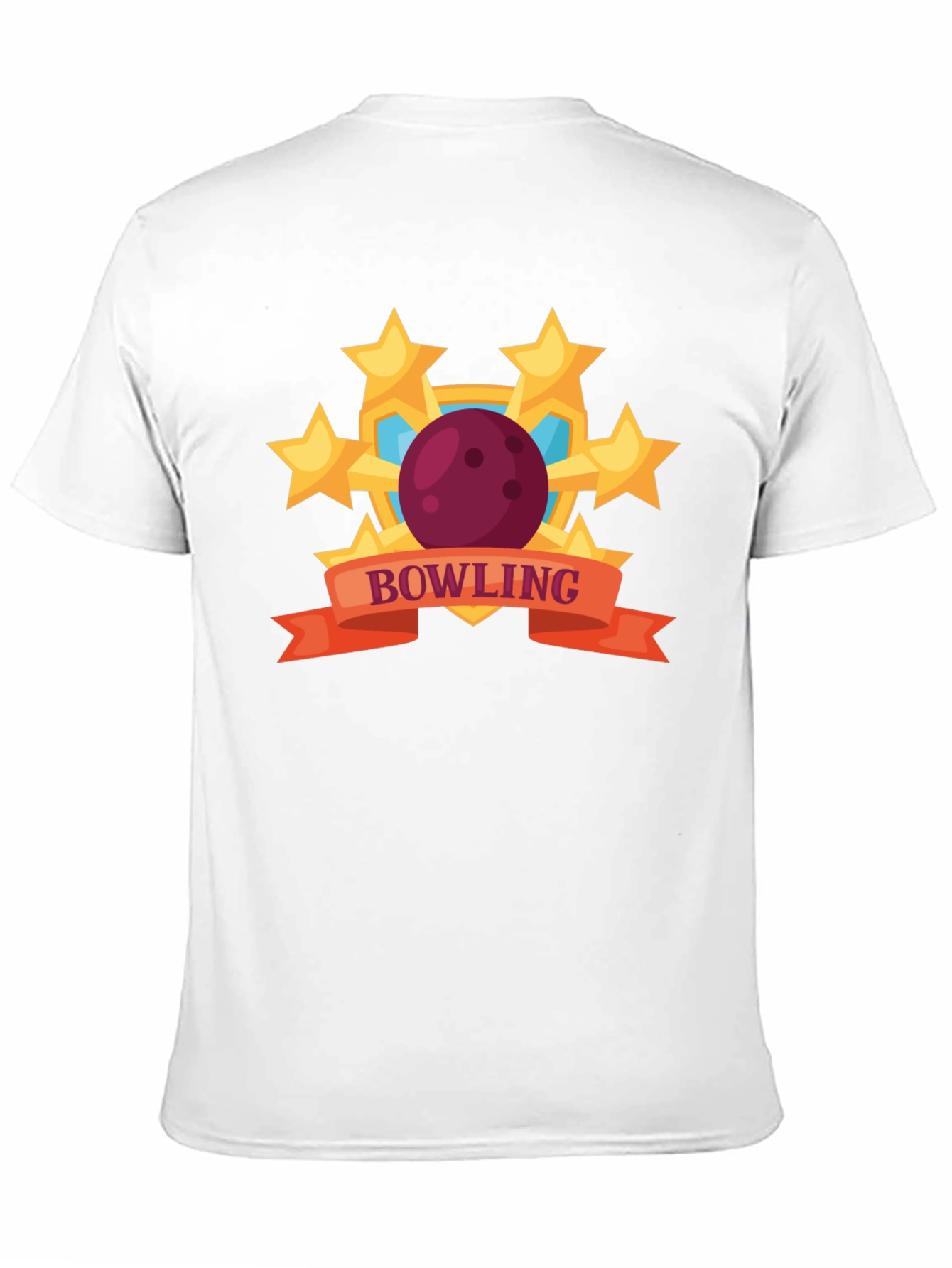 Bowling Stars Graphic T-Shirt - Black