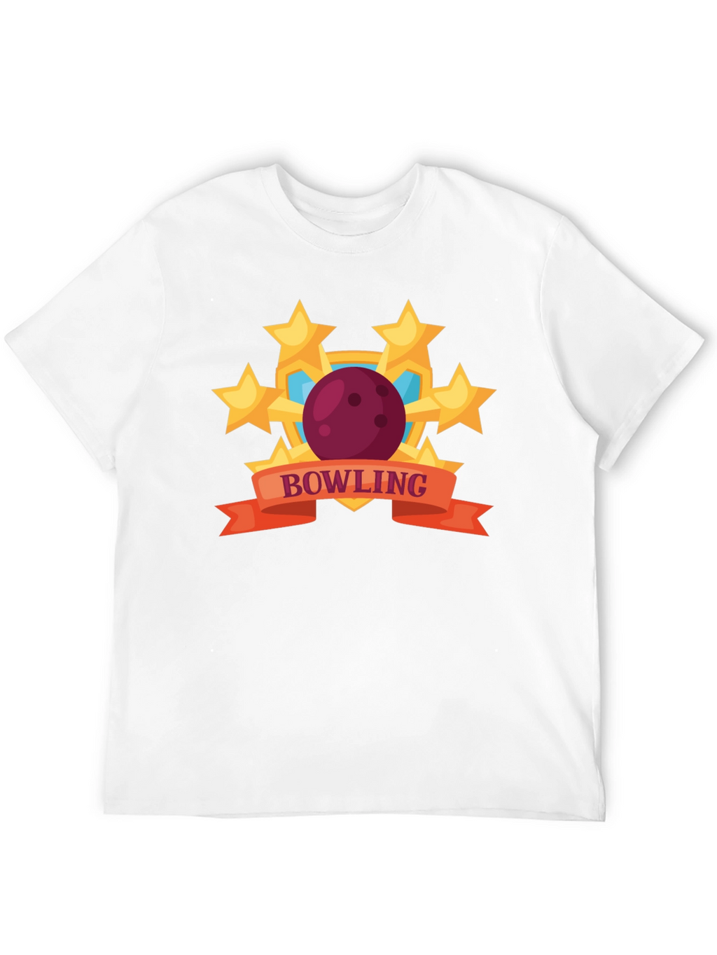 Bowling Stars Graphic T-Shirt - Black