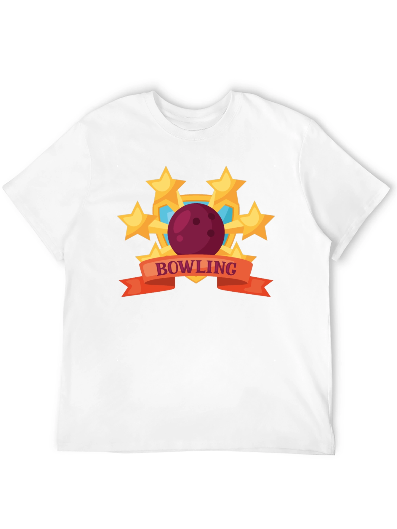 Bowling Stars Graphic T-Shirt - Black