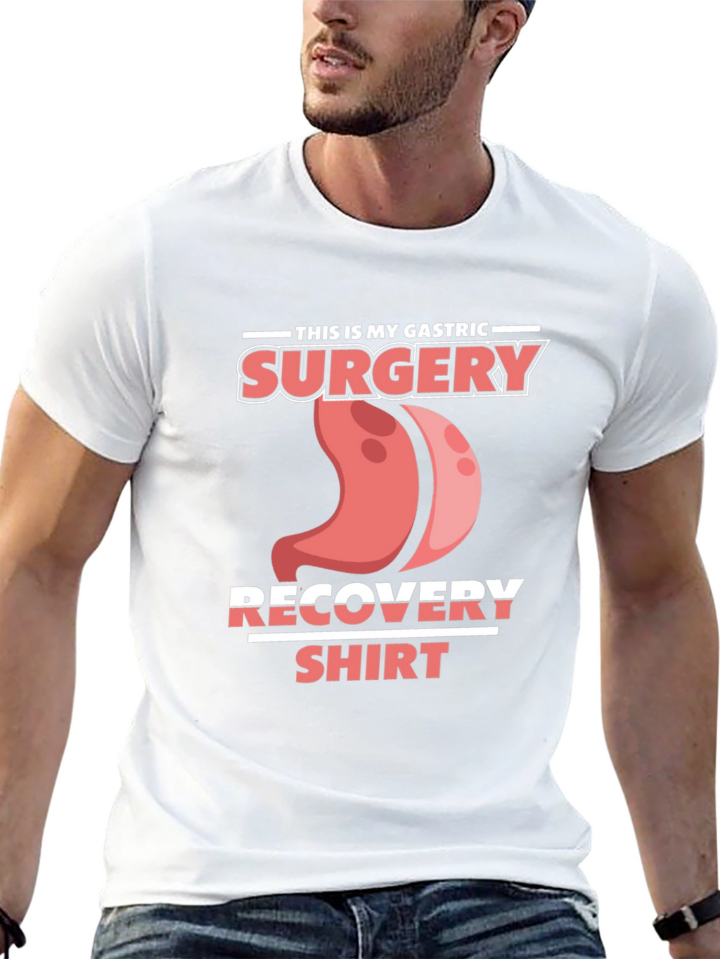 Gastric Surgery Recovery Shirt - Black Tee