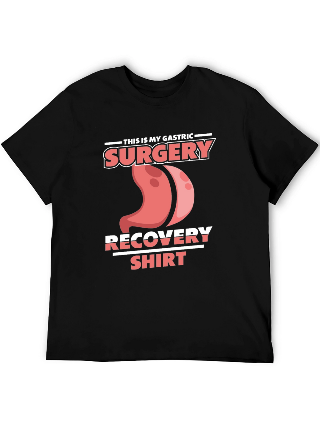 Gastric Surgery Recovery Shirt - Black Tee