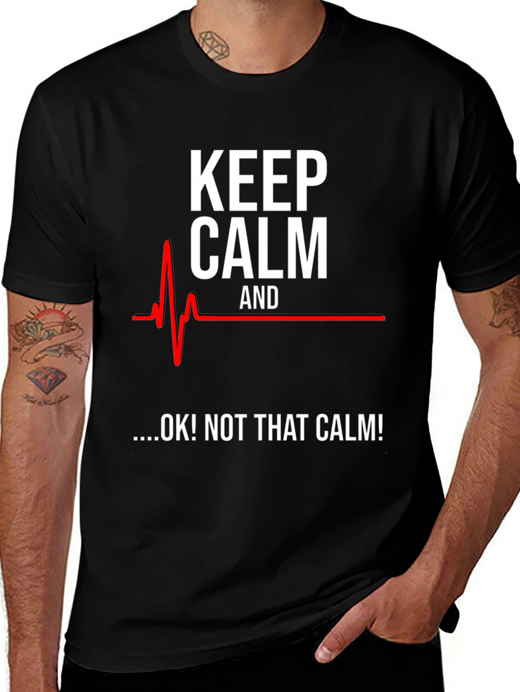 Keep Calm Funny ECG T-Shirt