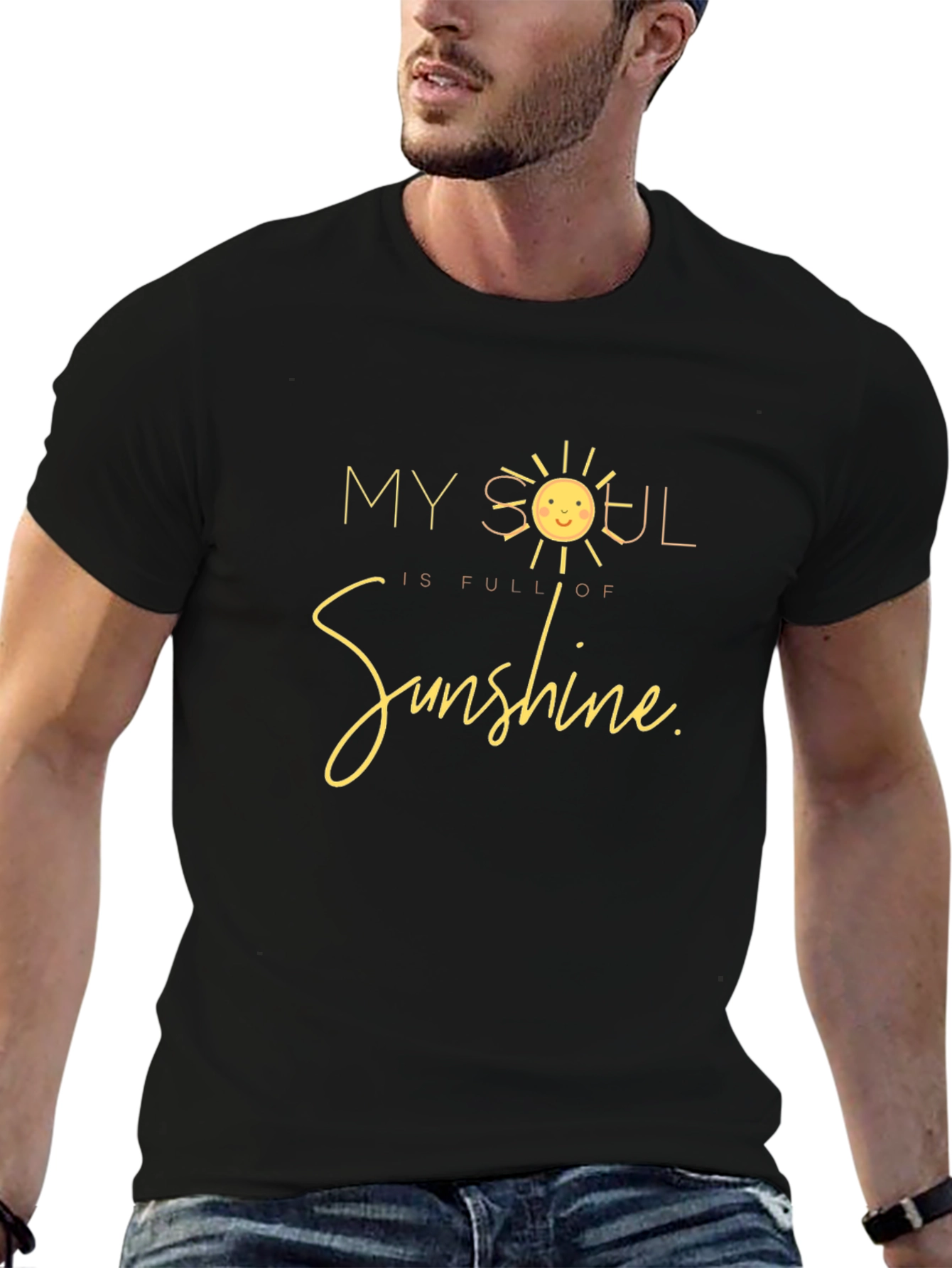 My Soul is Full of Sunshine Black T-Shirt