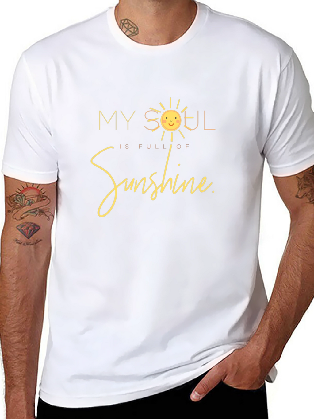 My Soul is Full of Sunshine Black T-Shirt