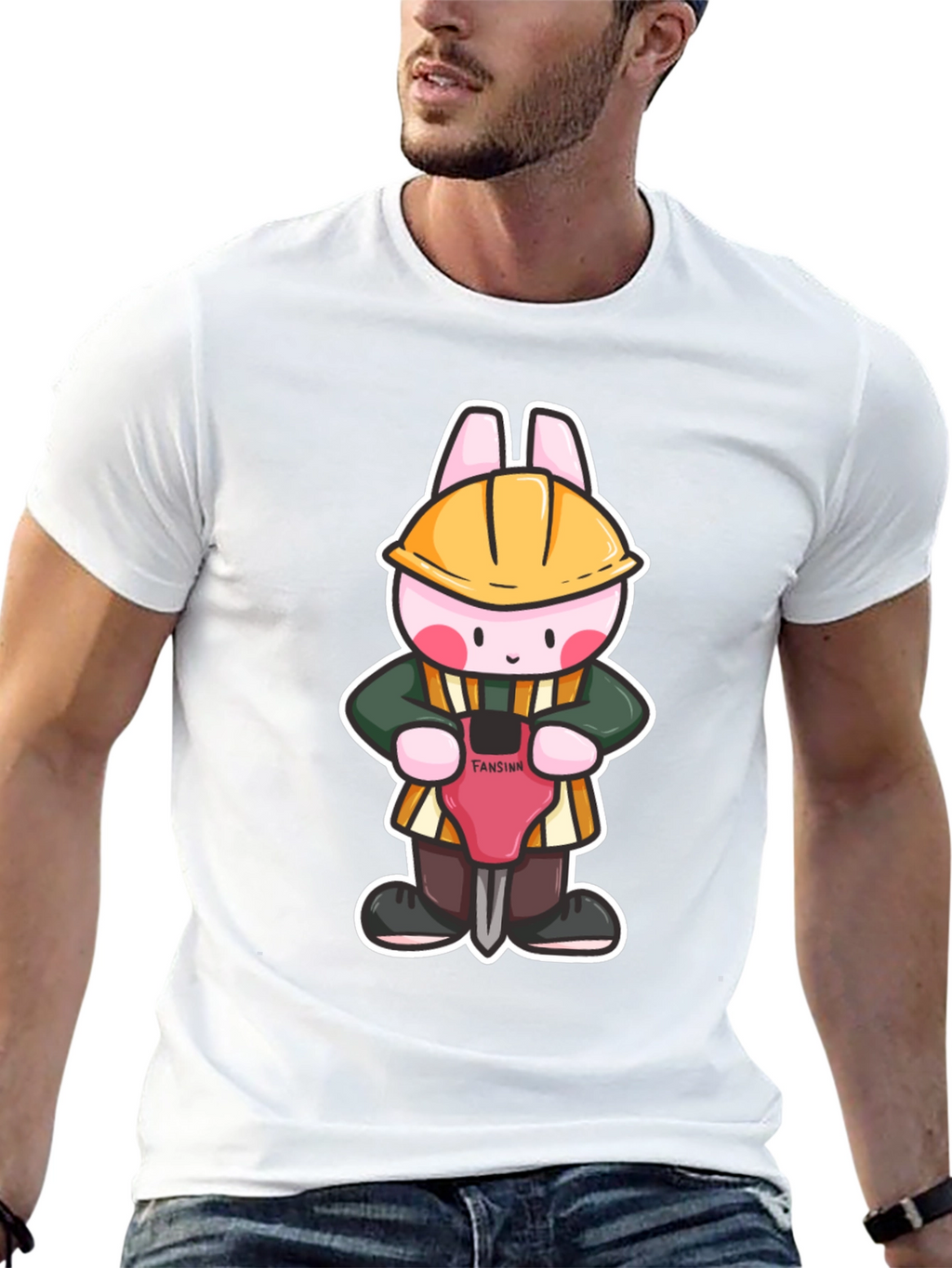 Bunny Builder Graphic Tee - Black