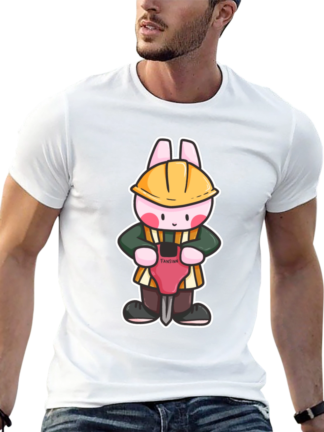 Bunny Builder Graphic Tee - Black