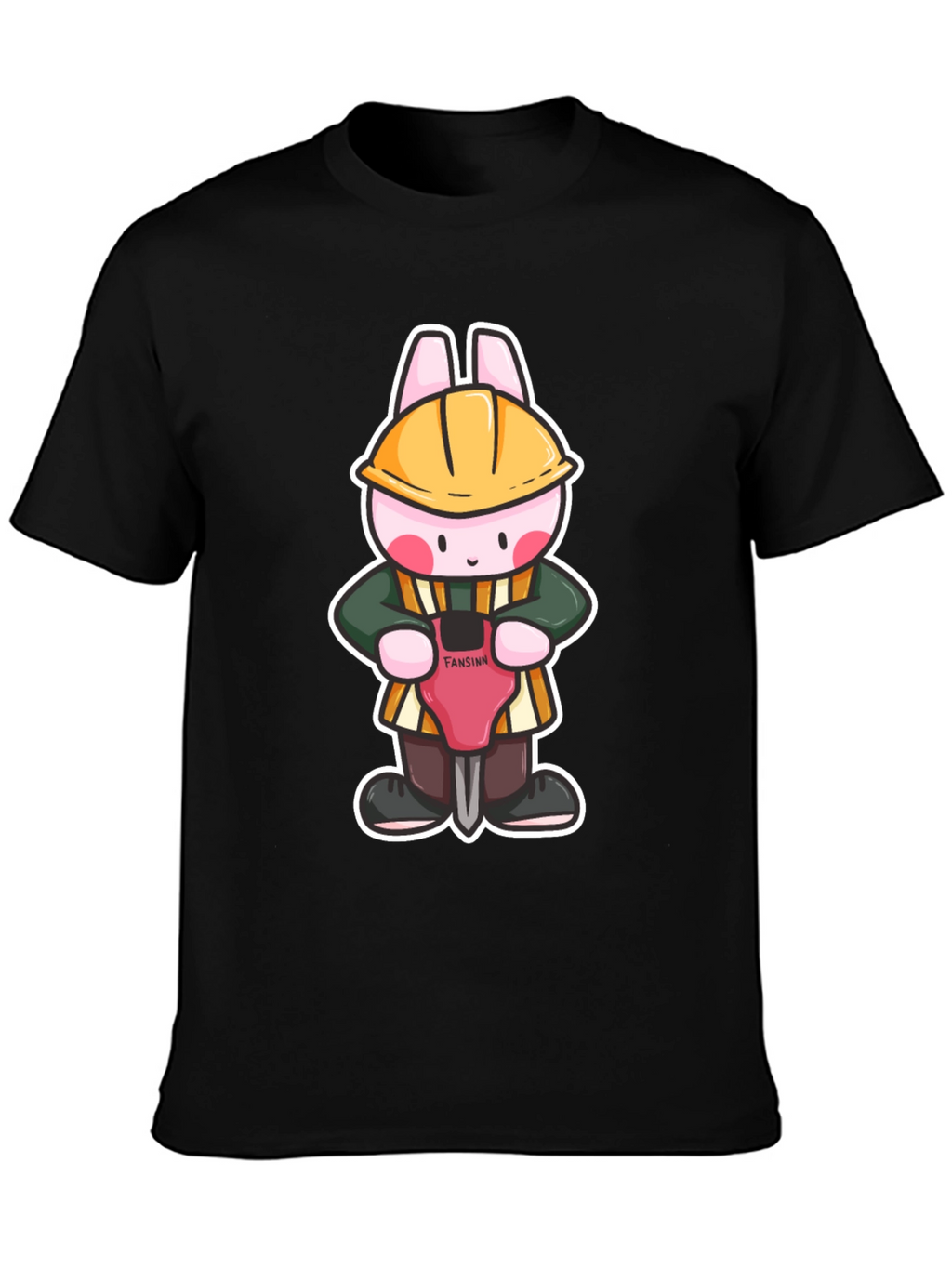 Bunny Builder Graphic Tee - Black