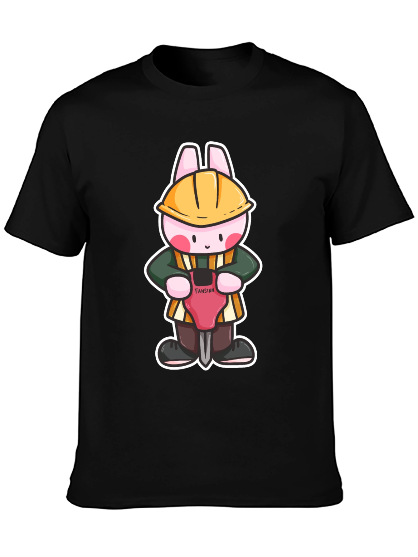 Bunny Builder Graphic Tee - Black