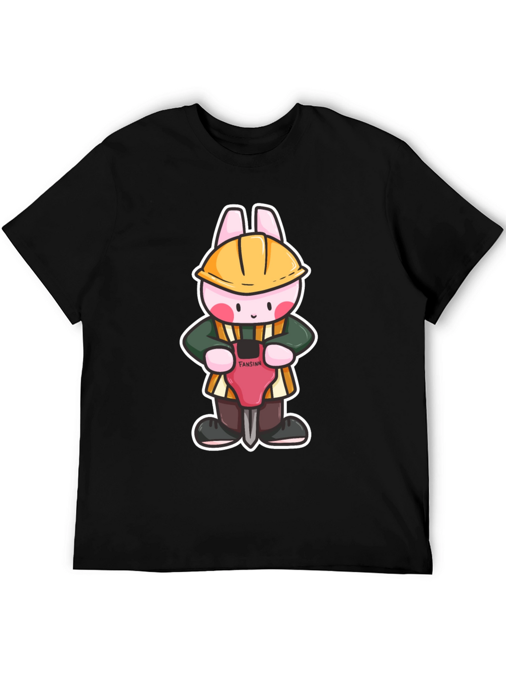 Bunny Builder Graphic Tee - Black
