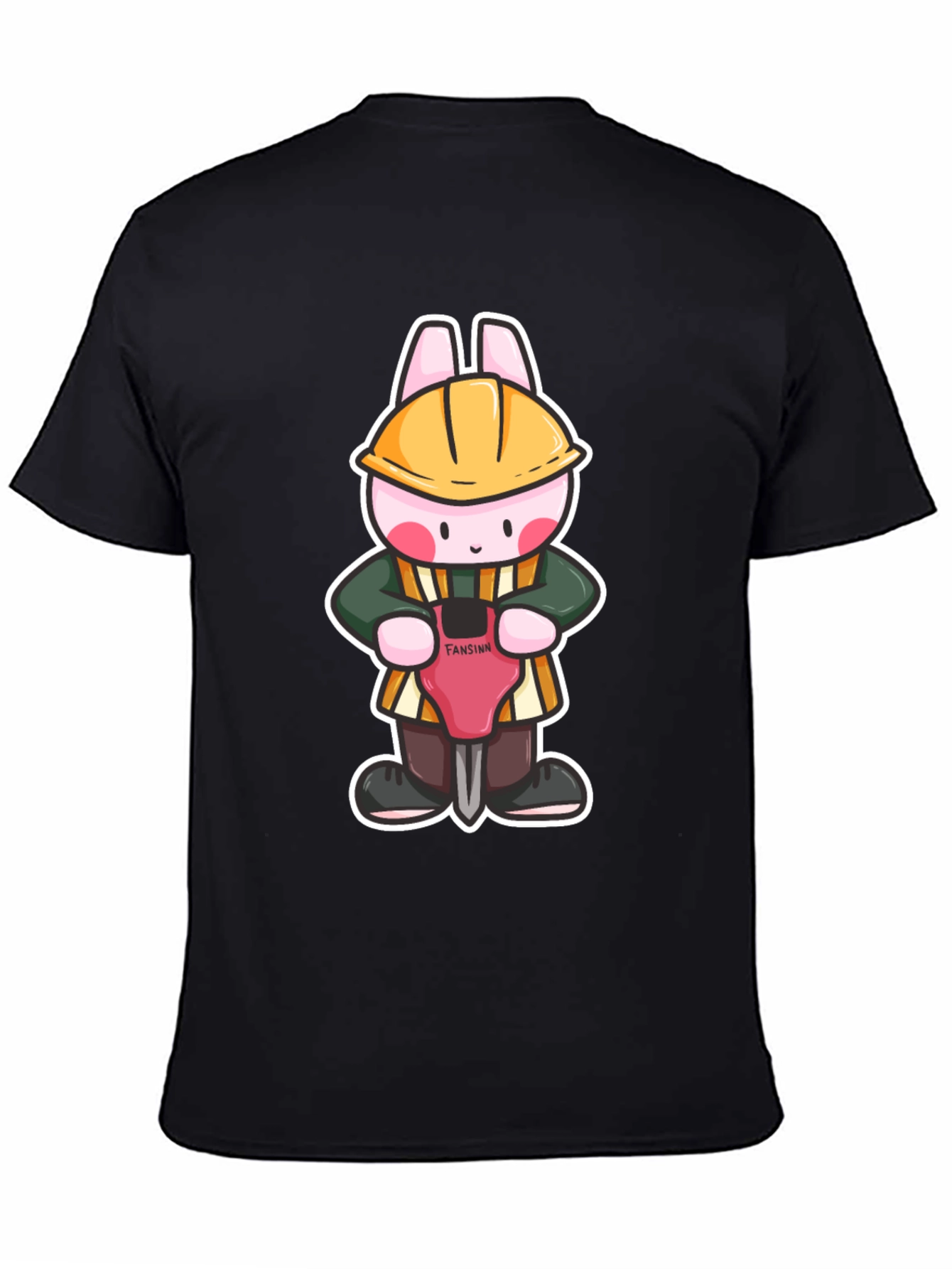 Bunny Builder Graphic Tee - Black