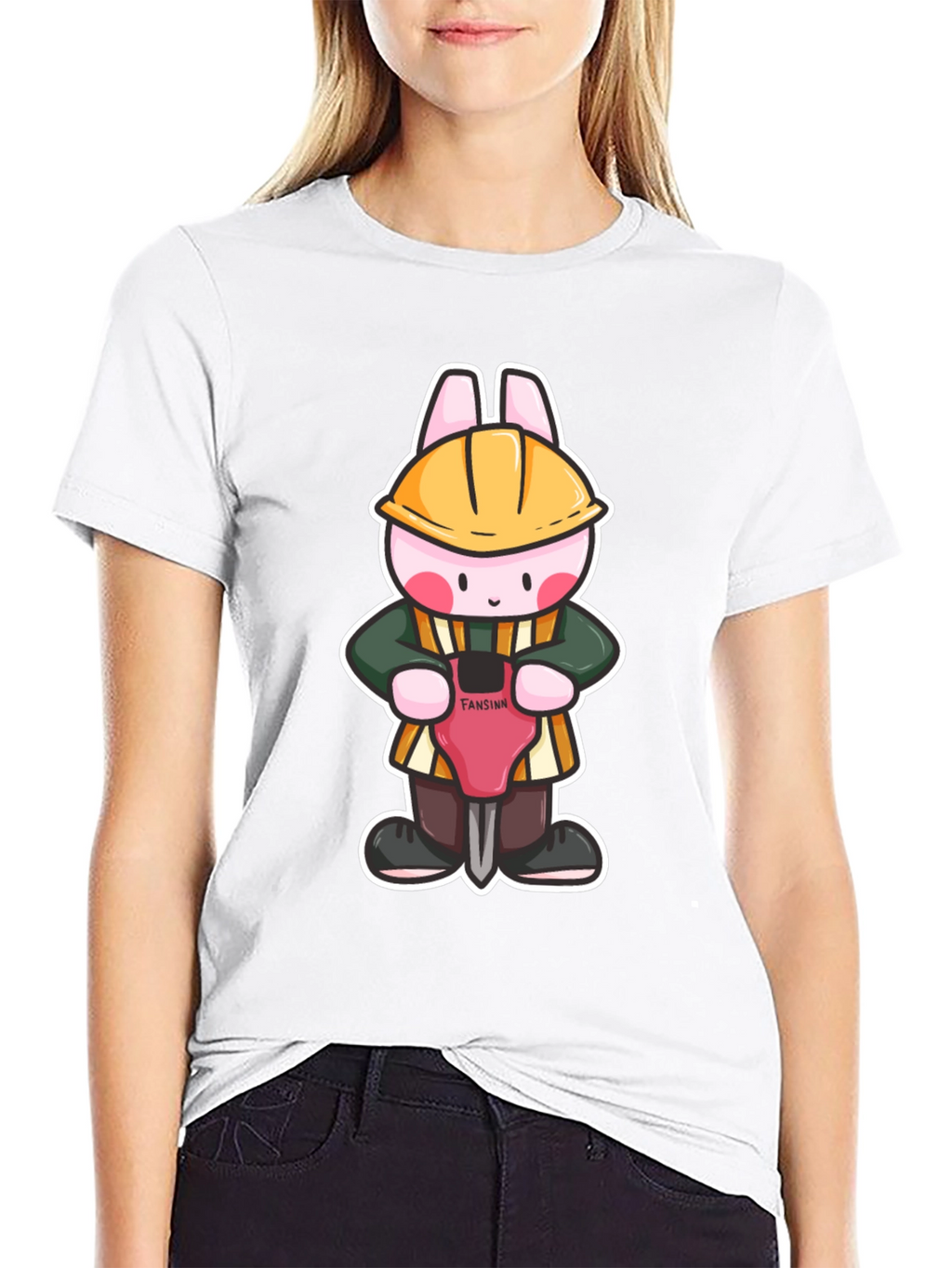 Bunny Builder Graphic Tee - Black
