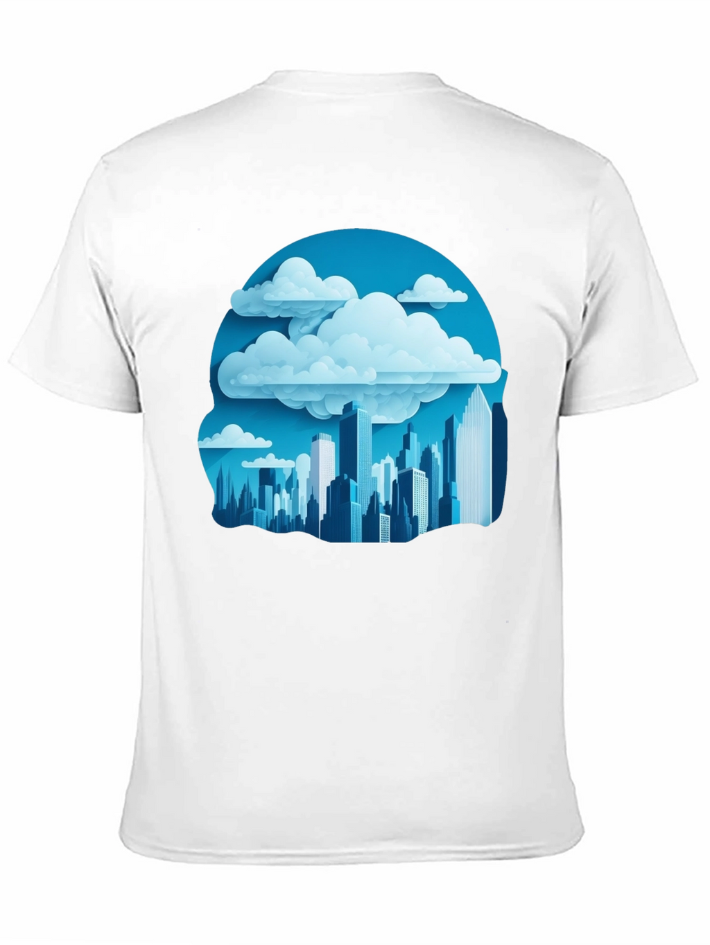 Cityscape Cloudscape Graphic Tee - Urban Style