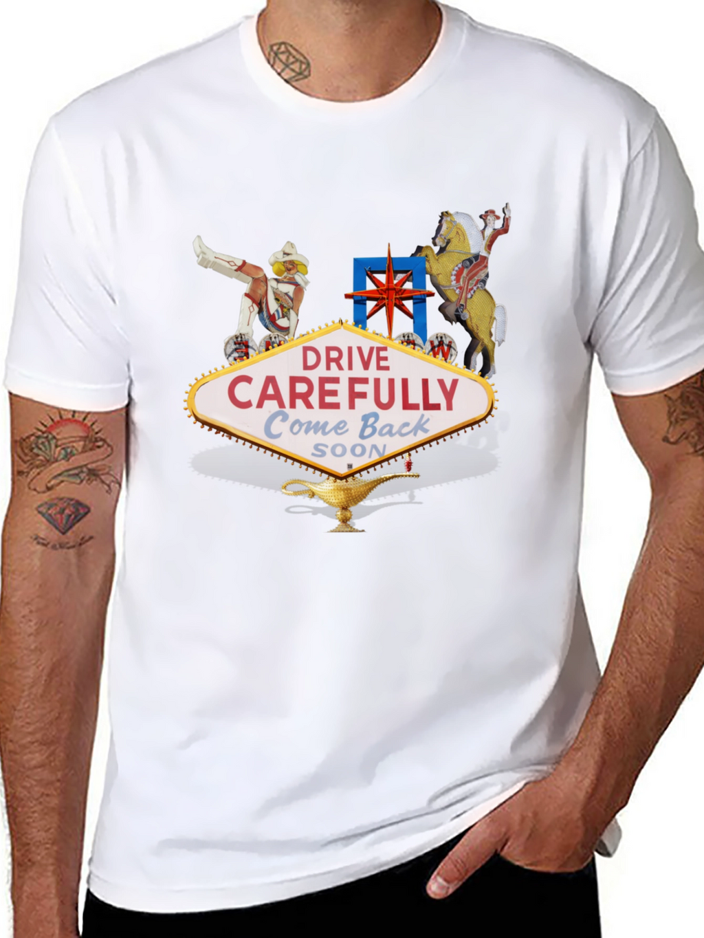 Las Vegas Welcome Sign Graphic T-Shirt