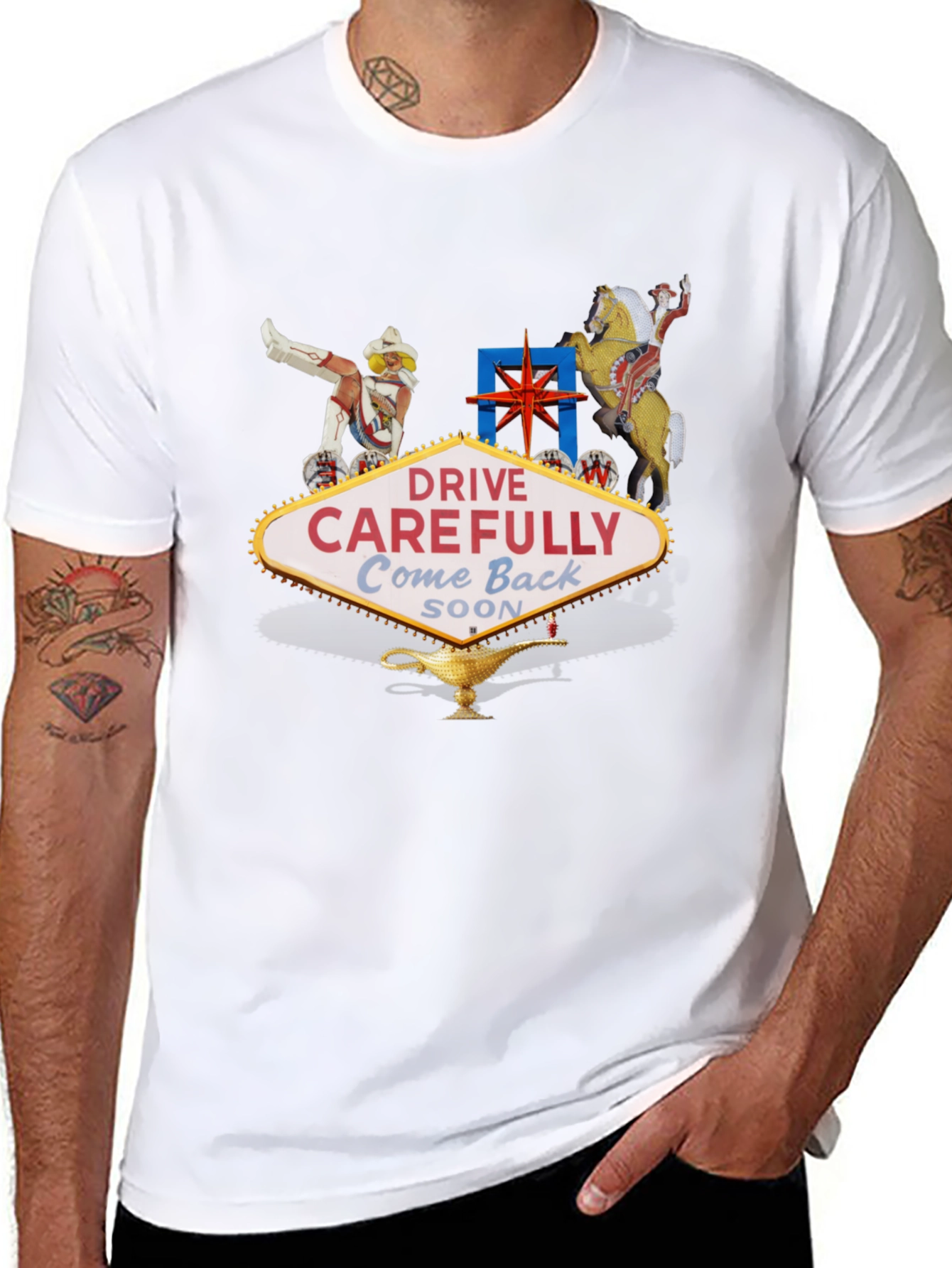Las Vegas Welcome Sign Graphic T-Shirt