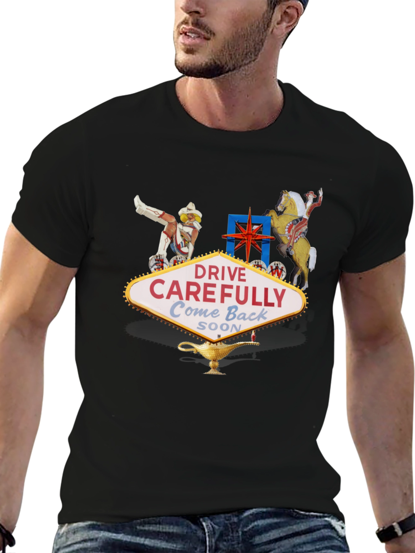 Las Vegas Welcome Sign Graphic T-Shirt