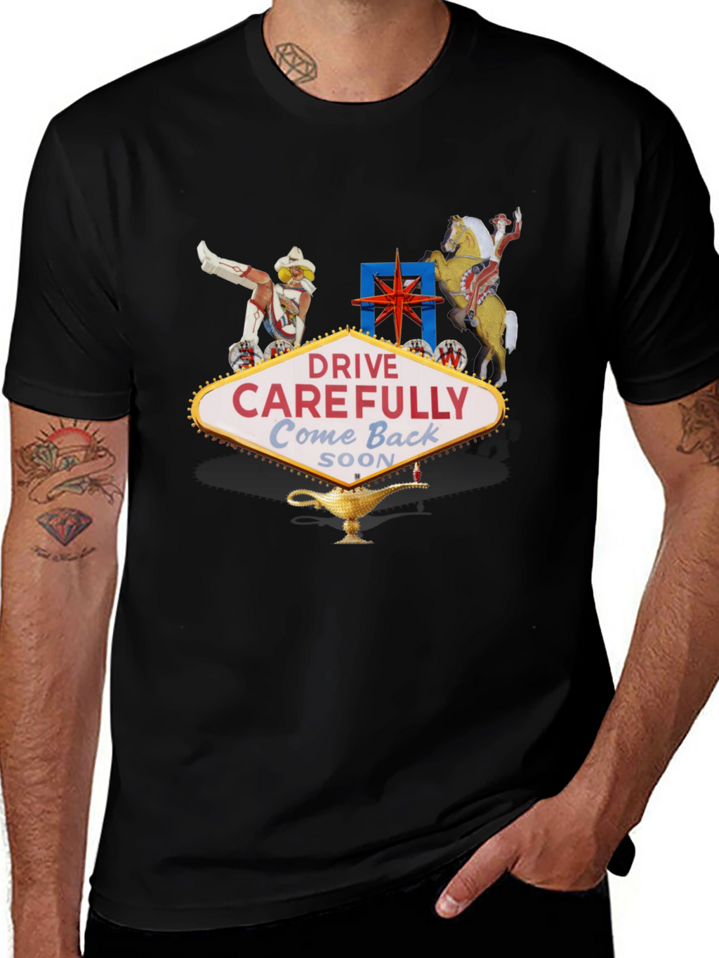 Las Vegas Welcome Sign Graphic T-Shirt