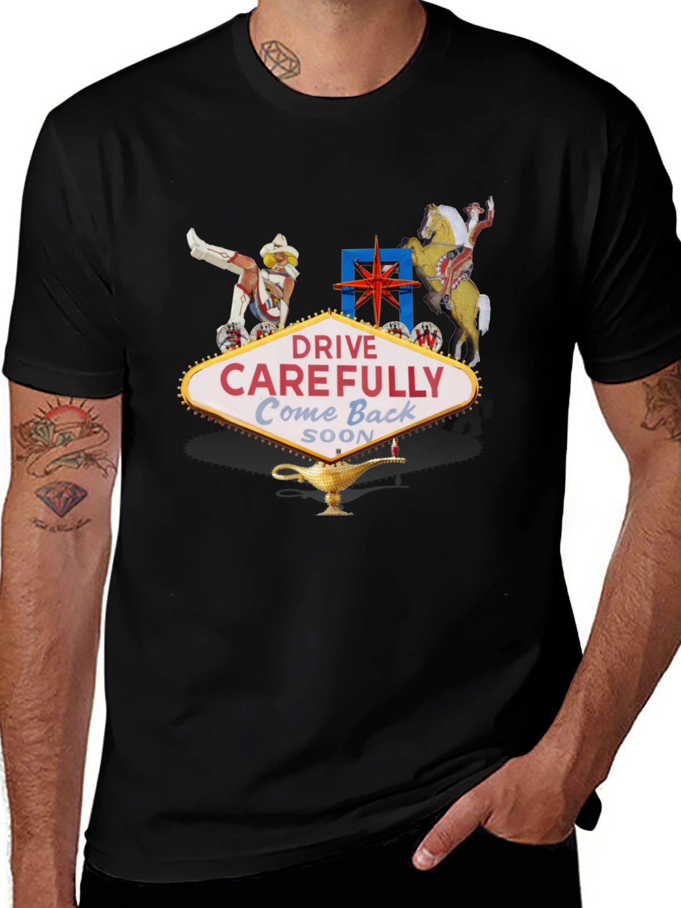 Las Vegas Welcome Sign Graphic T-Shirt