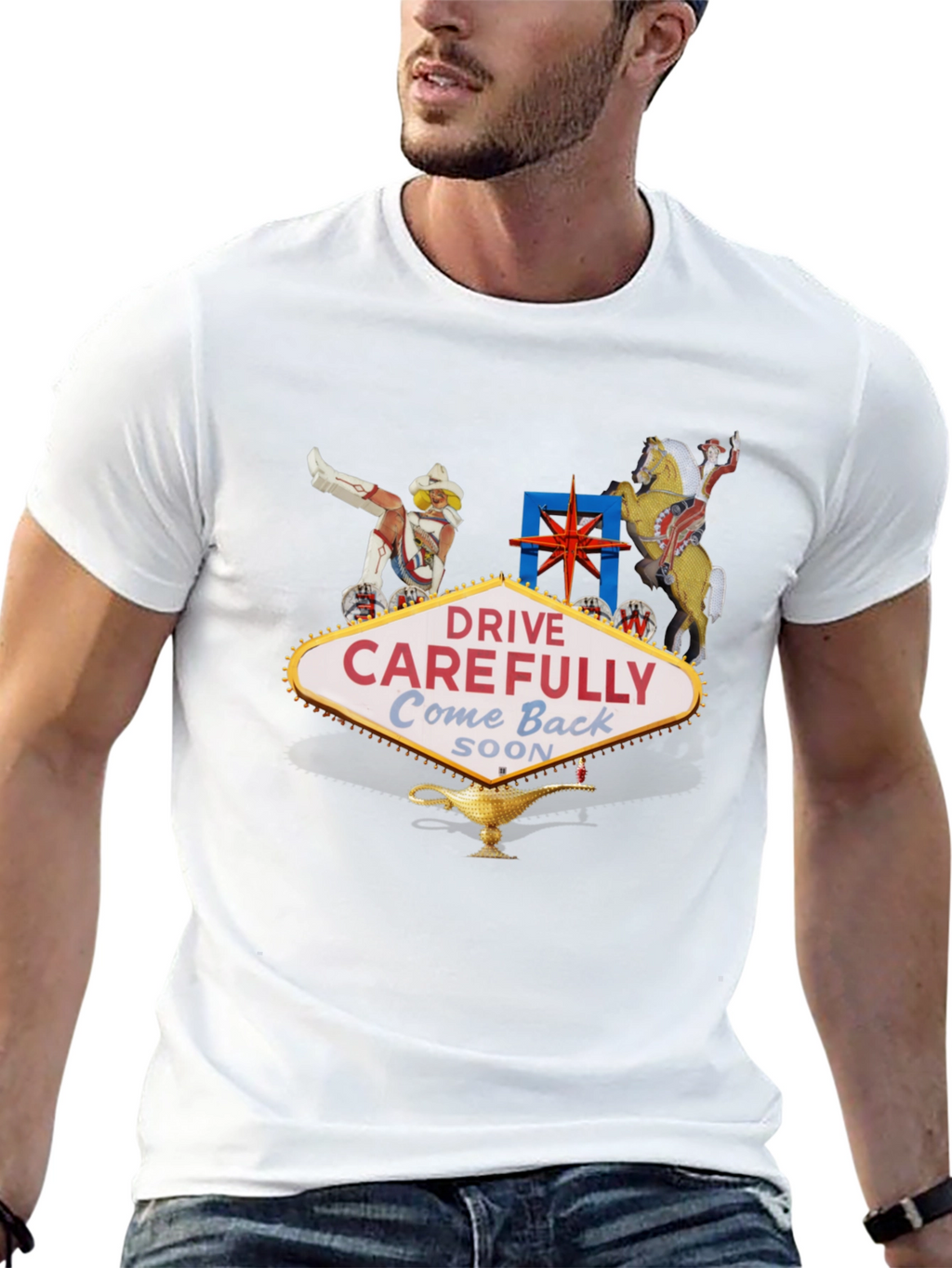 Las Vegas Welcome Sign Graphic T-Shirt